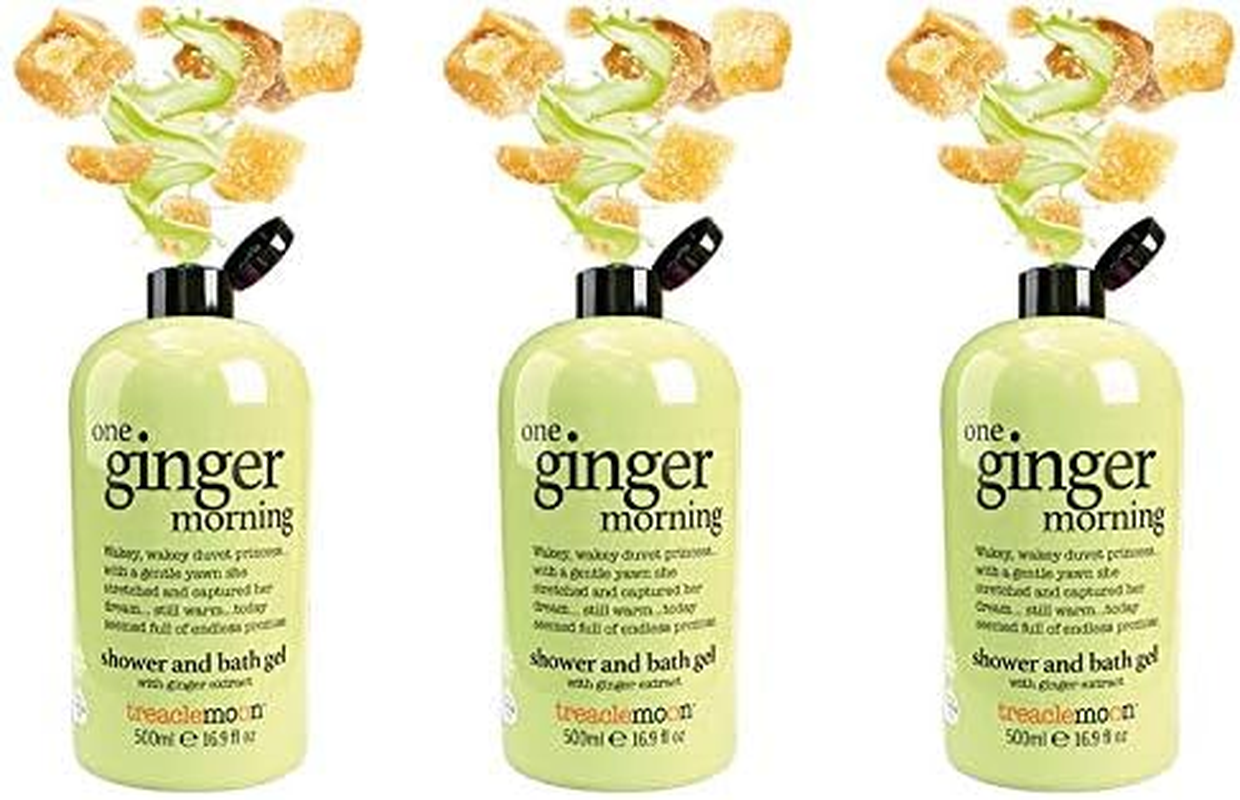 Treacle Moon One Ginger Morning Shower & Bath Gel 500Ml, Pack of 3