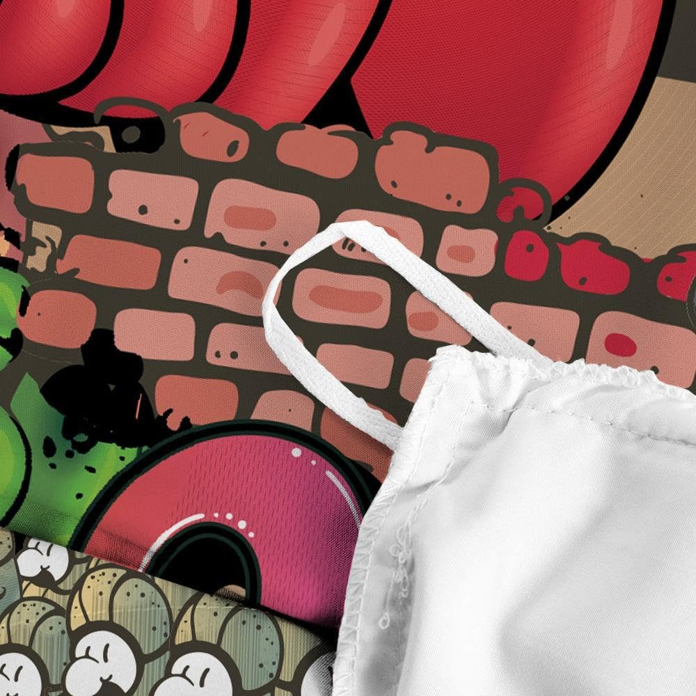 3D Street Graffiti Quilt Cover Set Bedding Set with Pillowcases, Single/Double/Queen/King Size (Single) image number 3