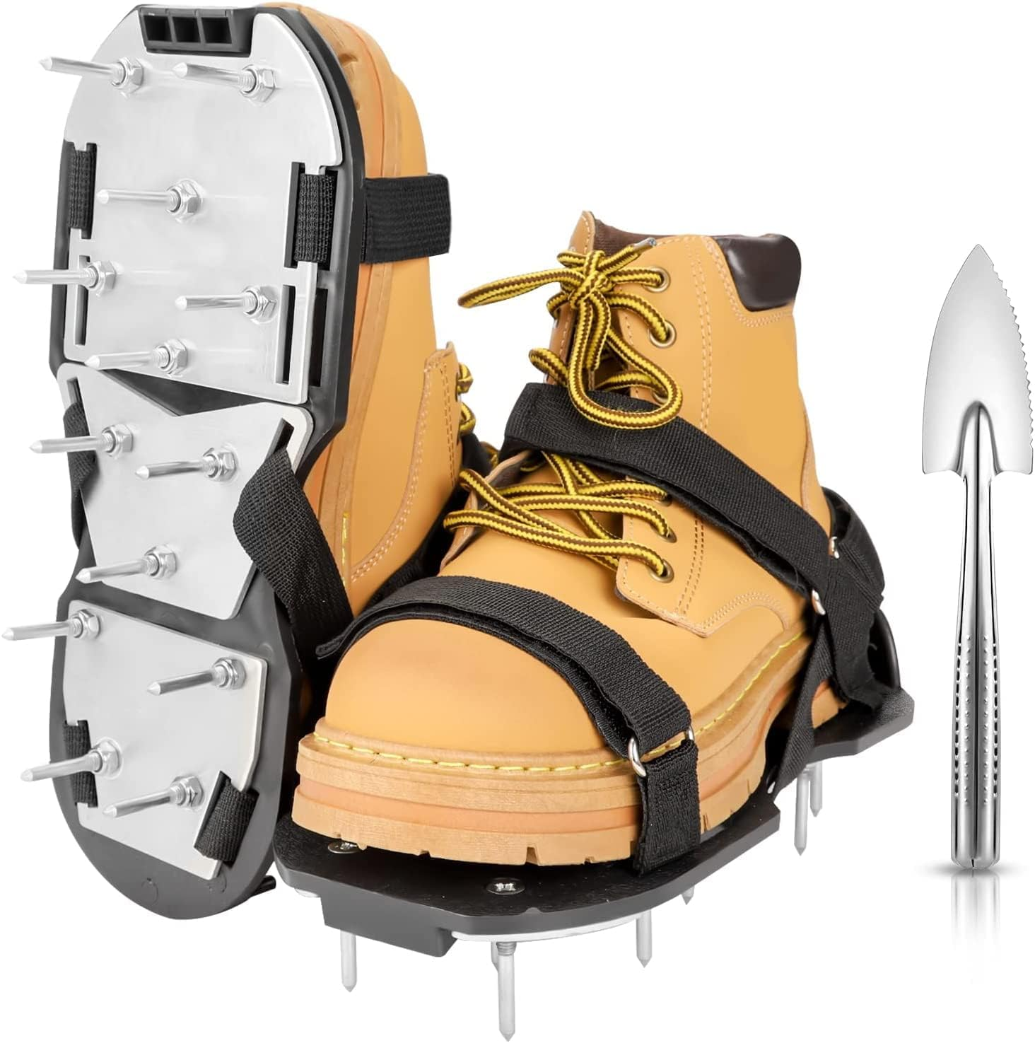 Lawn Aerator Shoes for Grass - Pre-Assembled Grass Aerator Shoes for Lawn - Soil Yard Aerator Tool for Aerating Patio Garden, Colorful