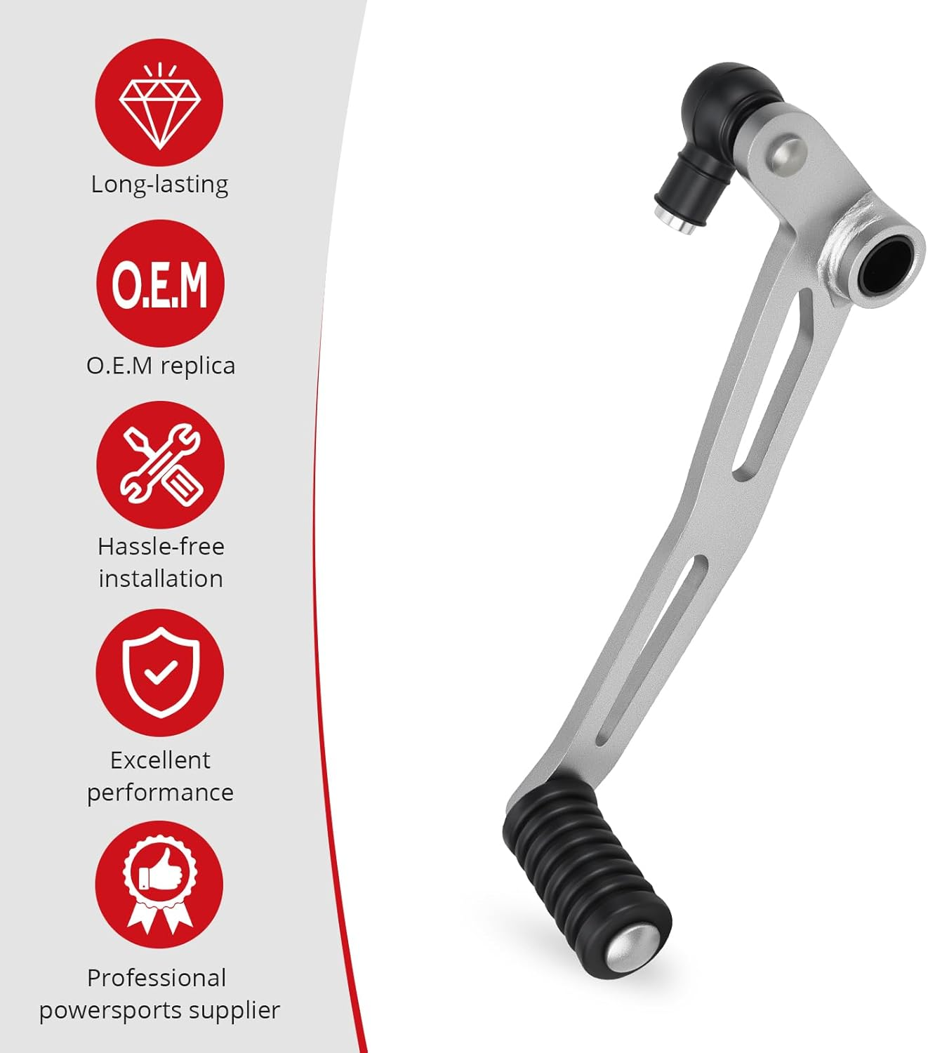 JAVIK Gear Shifter Lever for Kawasaki Ninja 400 EX400 2018-2024 Ninja 500 EX500 2024 Z400 ABS ER400 2019-2024 Z500 ER500 2019-2024 O.E.M# 13242-0146 image number 2