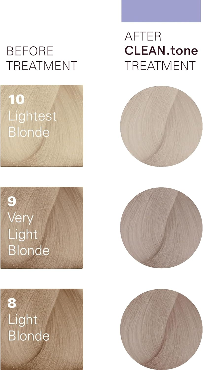 O&M Clean.Tone Platinum Colour Treatment for Light Blonde to Lightest Blonde Hair- 200Ml- Clean from Sulfates, Parabens, Silicones, MIT, Phthalates,Triclosan, Propylene Glycol & Gluten, PETA Certified, Vegan and Cruelty Free image number 2
