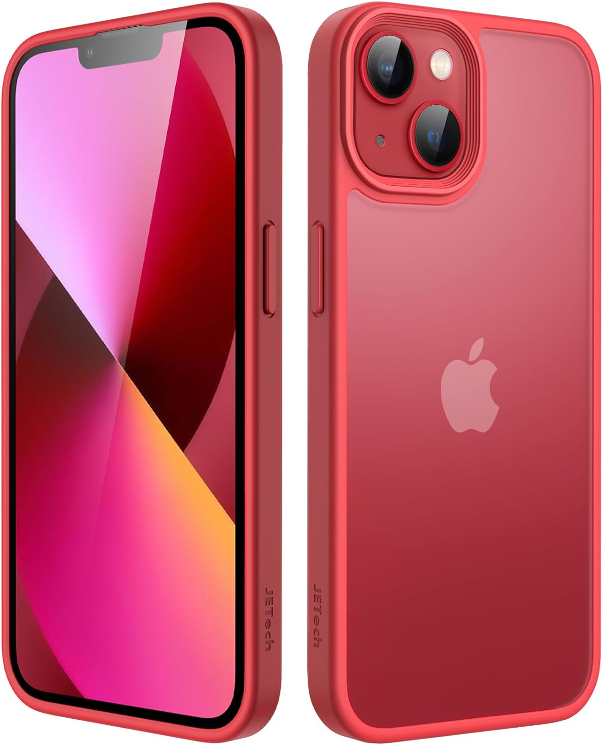 Jetech Matte Case for Iphone 13 6.1-Inch, Shockproof Military Grade Drop Protection, Frosted Translucent Back Phone Cover, Anti-Fingerprint (Black) - Dark Green image number 4