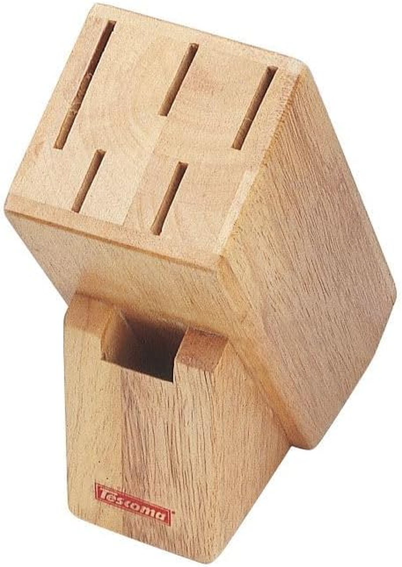 Tescoma Universal Wooden Knife Block without Knives (5 Knives and Scissors/Sharpening Steel) image number 3
