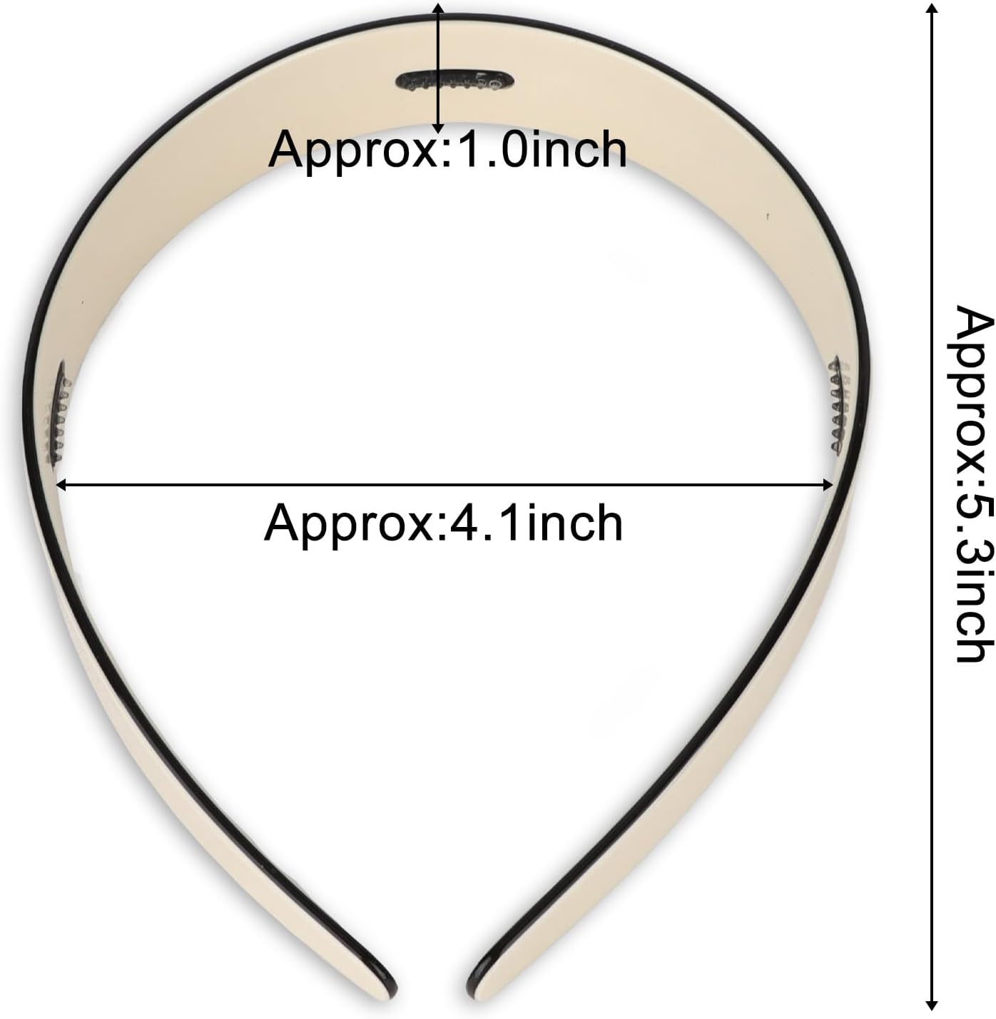 EXIPSAT Set of 2 Real Acetate Flat Headbands, Soft Women'S Hair Band in White and Pink, Fashionable Headpiece with Comfortable Fit, Ideal for Hairstyle Fixation image number 5