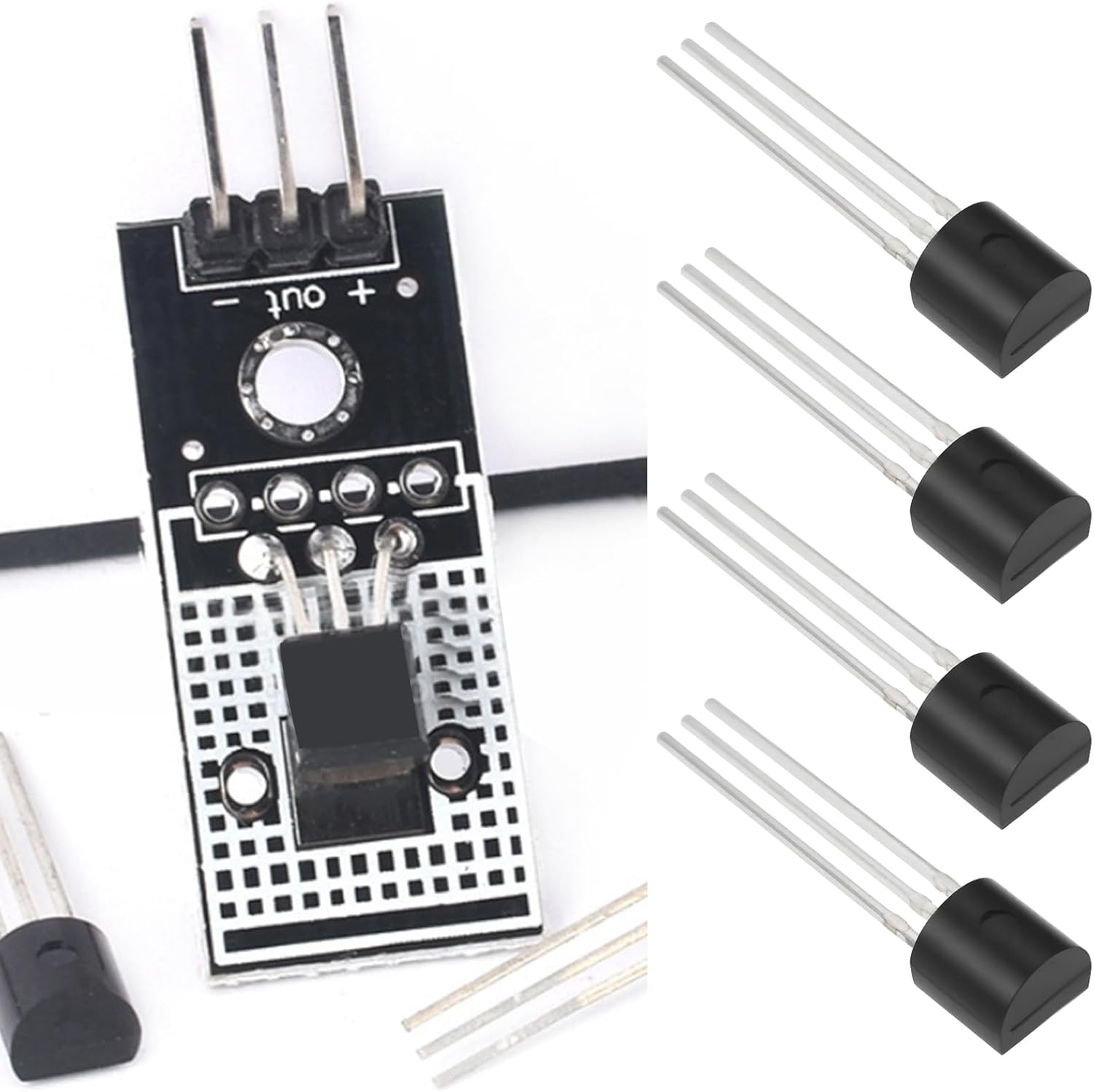 Emagtech 10X LM35DZ Temperature Sensor IC Acquisition TO-92 for Electronic Device Temperature Control image number 4