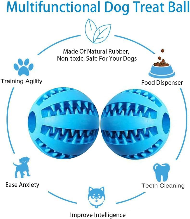 Mumoo Bear Treat Dispenser Dog Toy Ball | Interactive Dog Toys for Boredom | Dog Puzzle Toy | Stimulation Toy (7Cm/2.75 In, Dark Blue, 1 Pack) image number 3