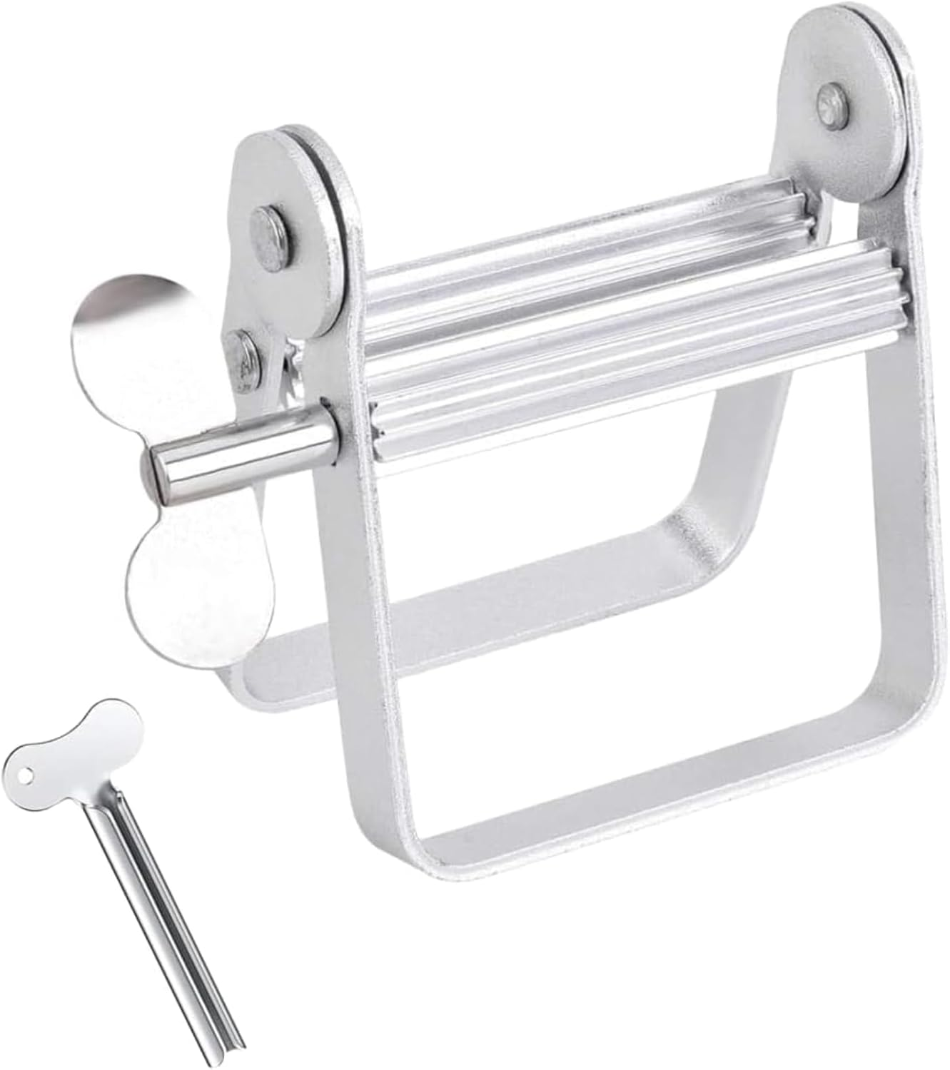 Luojinluoda Toothpaste Squeezer Stainless Steel, Toothpaste Tube Roller Tool, Toothpaste Tube Wringer for Cosmetics & Hair Color, Key-Style Tube Cream Squeezer, Home Use Squeezer​ image number 3