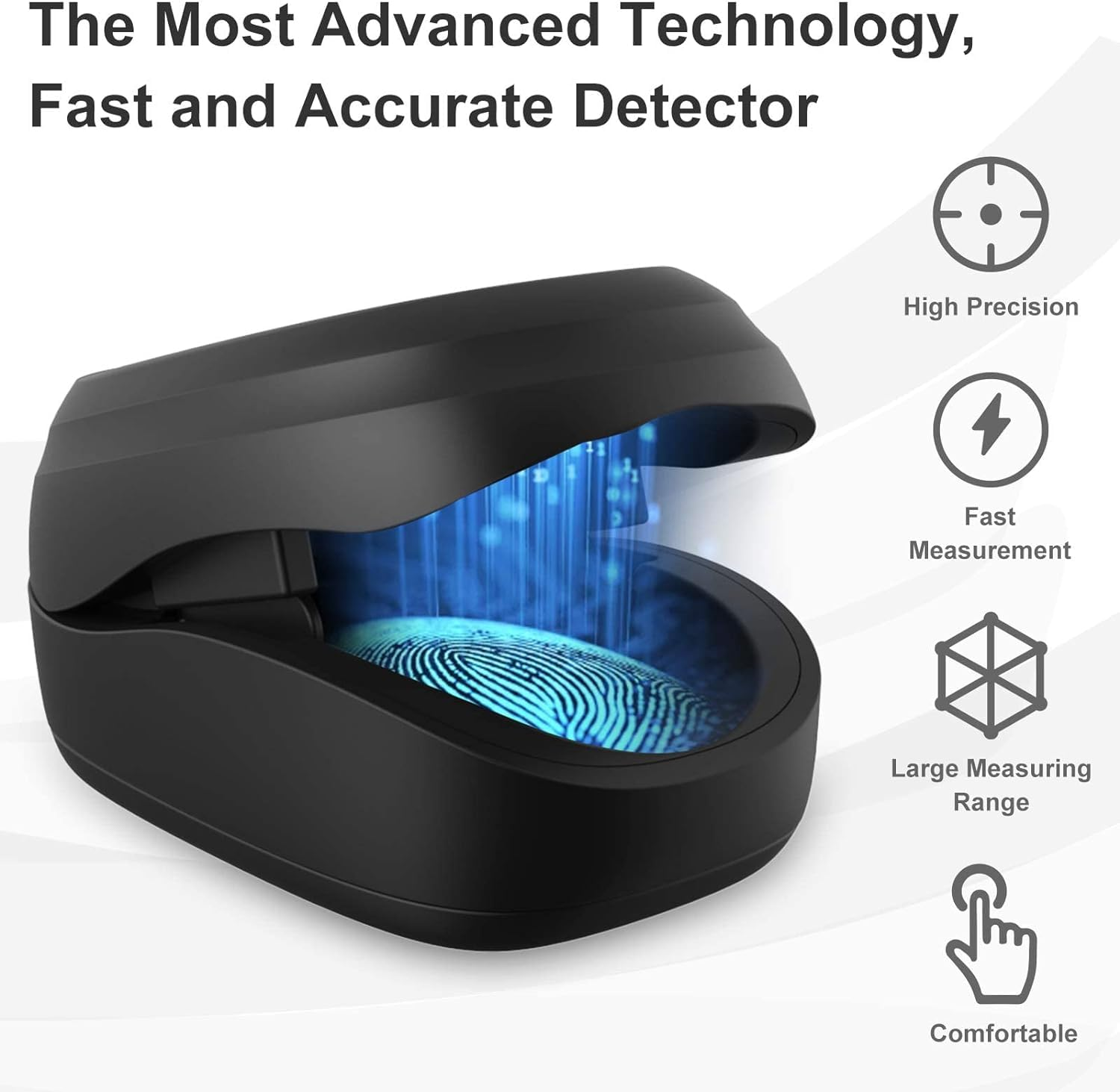 Finger Pulse Oximeter, IGGDOQI Blood Oxygen Monitor Pulse Rate Monitor with Color Screen LCD, Spo2 Reading Meter & Pulse Rate Monitor for Adult and Child (White)