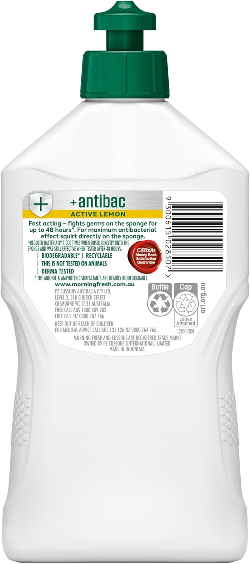 Morning Fresh Antibac 48 Hour Protection Active Lemon Dishwashing Liquid, 350 Ml image number 2