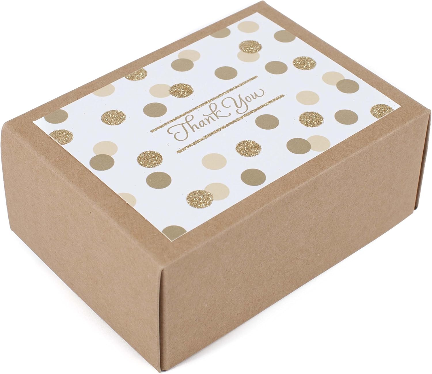 Hallmark Thank You Cards, Gold and White Bulk (40 Thank You Notes with Envelopes for Graduation, Business, Weddings, All Occasion)