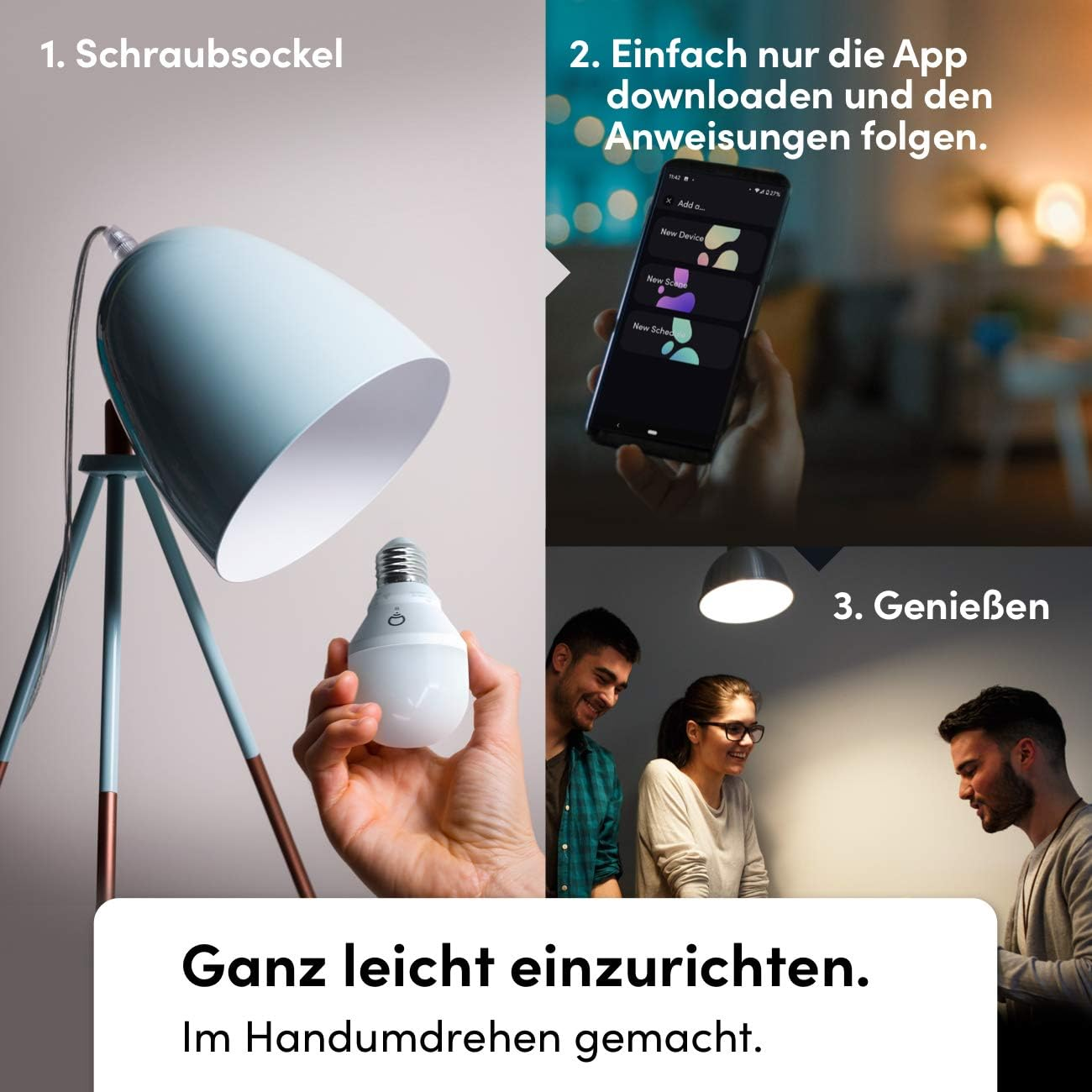 LIFX White [E27 Edison Screw], 800 Lumens, Wi-Fi Smart LED Light Bulb, Warm White, Dimmable, No Bridge Required, Compatible with Alexa, Hey Google, Apple Homekit