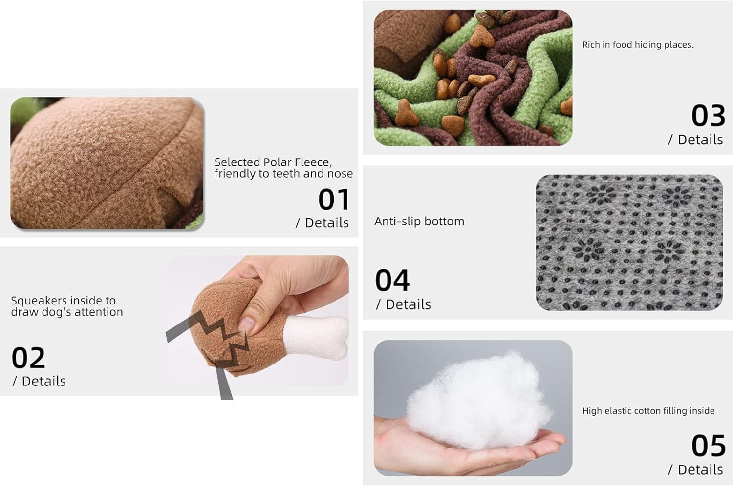 Pet Puzzlefeeder Dog Puzzle Toy Dog Chew Squeaky Toy Dog Snuffle Toy Slow Feed Dog Plush Squeaky Toy Pet Interactive Toy Dog Chew Squeaky Toy for Aggressive Chewers/808/2056