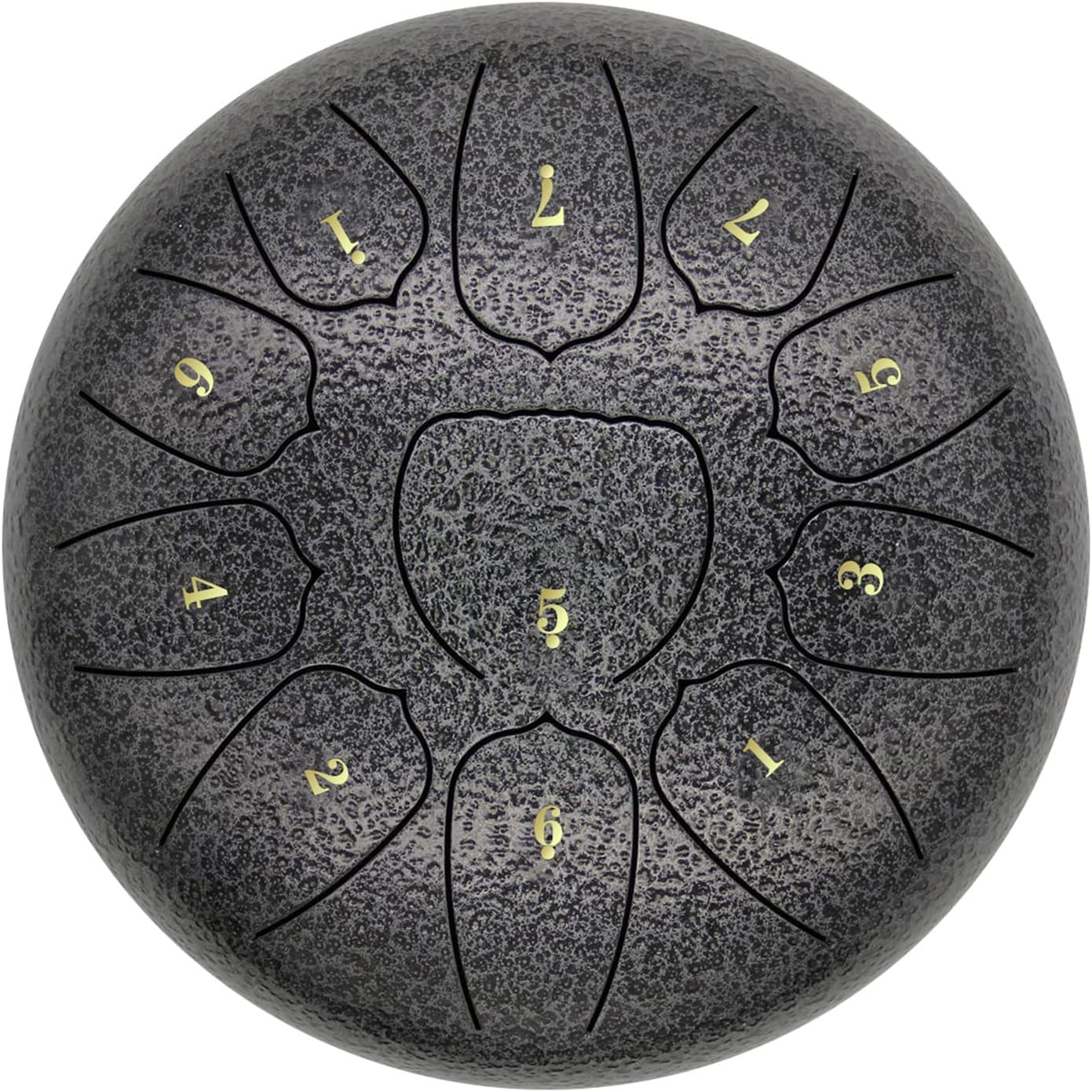 Domary 6 Inch Steel Tongue Drum 11 Notes Handpan Drum with Drum Mallet Finger Picks Percussion for Meditation Yoga