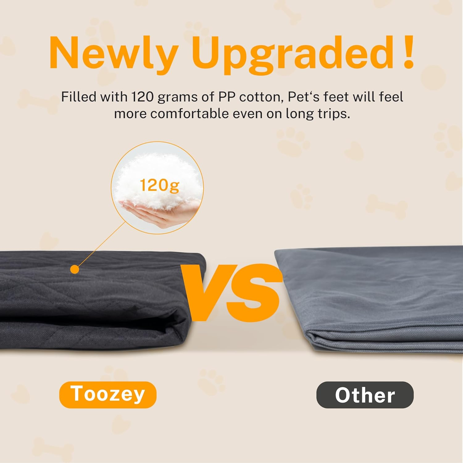 Toozey SUV Cargo Liner for Dogs - Waterproof Dog Trunk Seat Cover for Back Cargo Area, Dog Car Floor Mat with Side and Bumper Protector, Pet Cargo Cover Liner for Suv/Van/Truck, Standard, Black image number 4