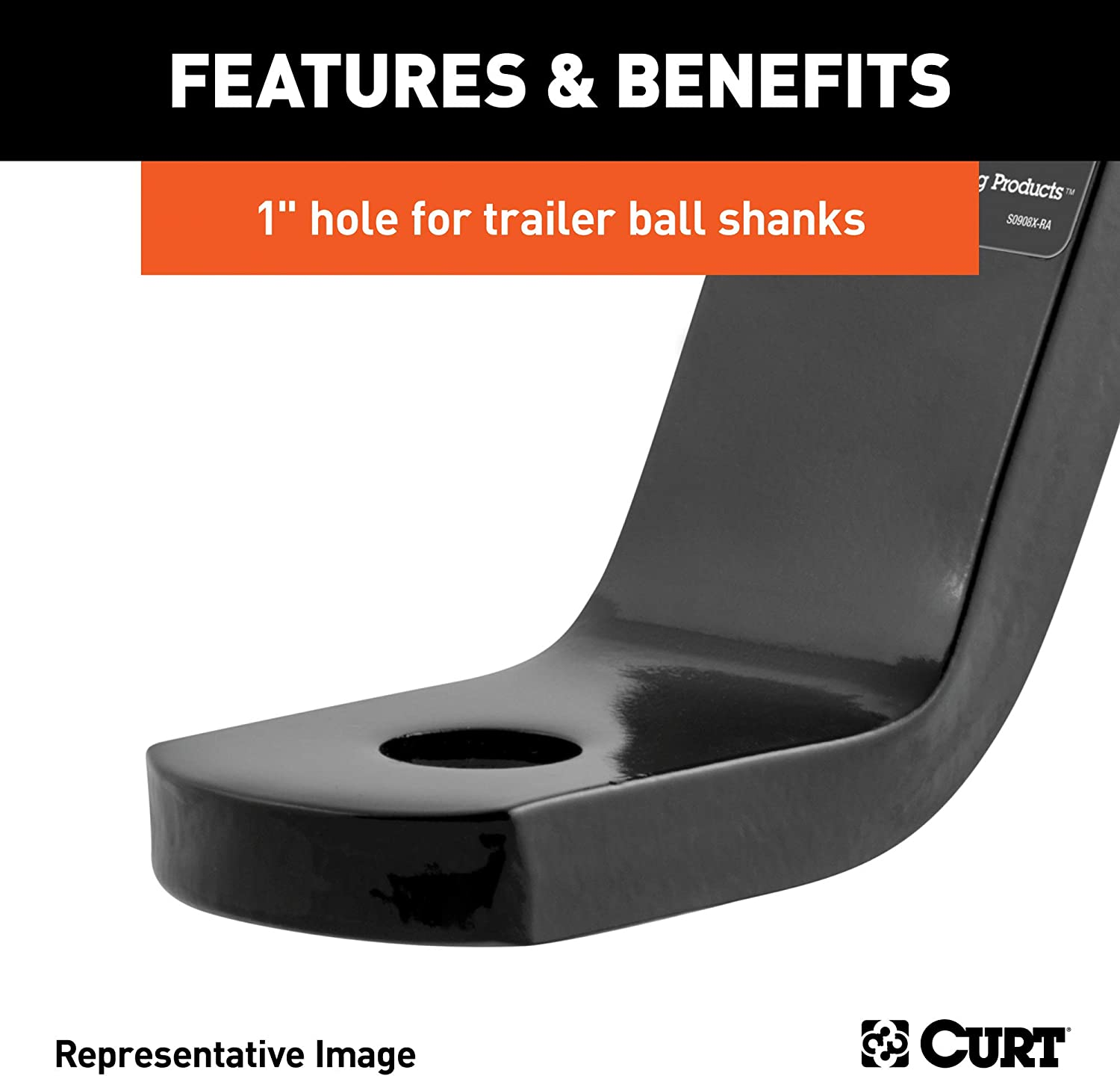 CURT 45070 Class 3 Ball Mount image number 6