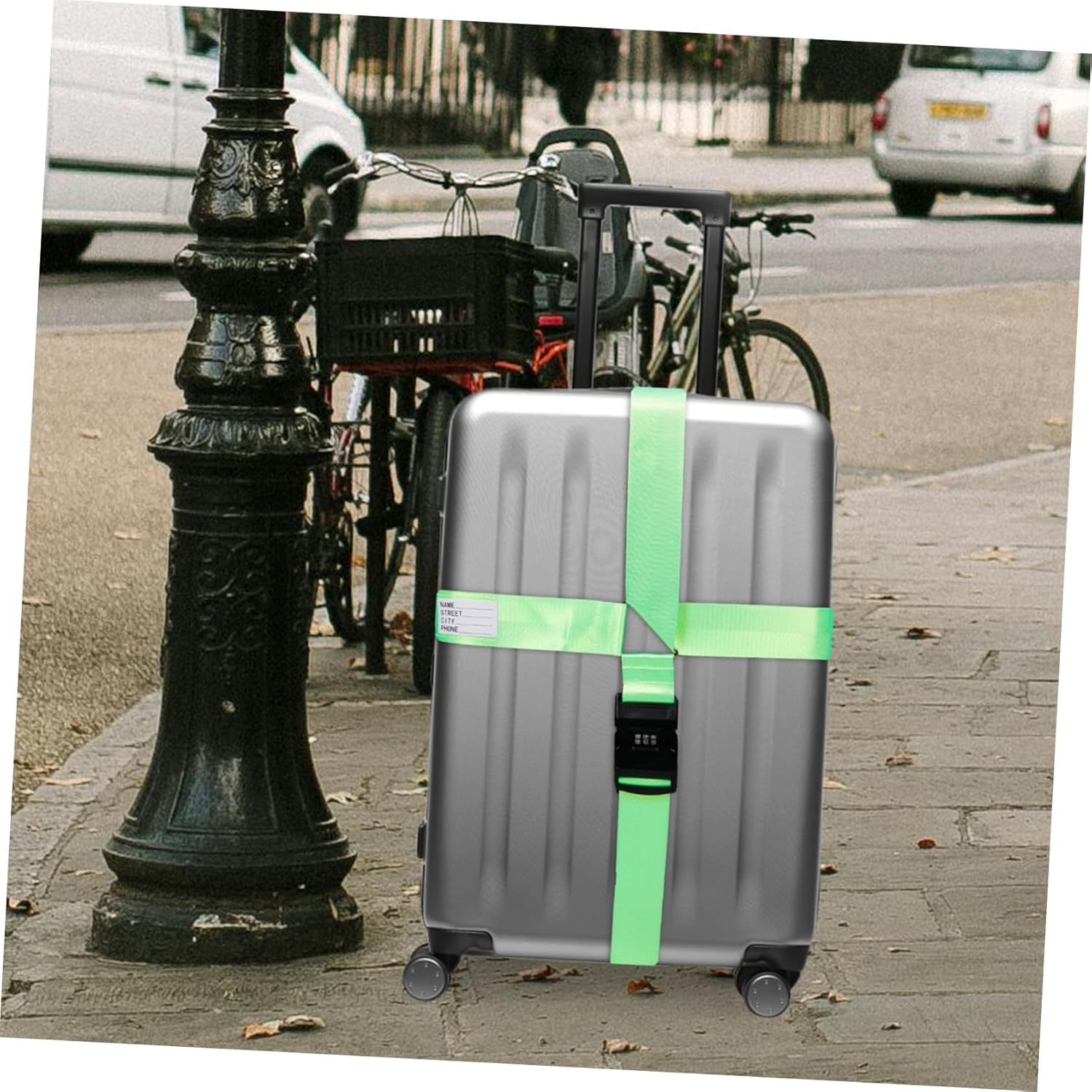 TOVINANNA Luggage Straps Adjustable Suitcase Travel Belt Secure Closure for Baggage Packing Buckle Strap Traveling Accessories image number 1