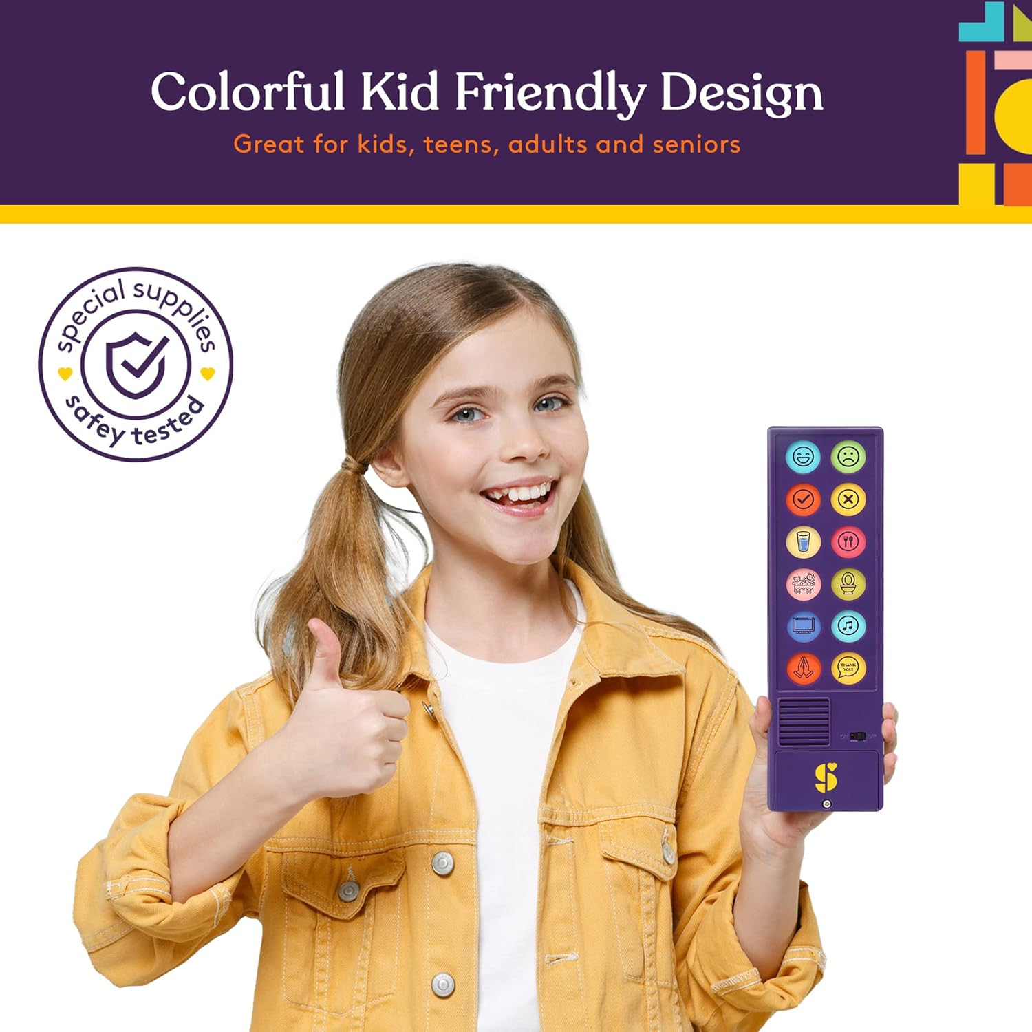 Special Supplies AAC Communication Device for Speech Therapy, Talker Buddy Communication Device for Non Verbal Kids & Adults, Autism Talking Aids for Home or School, Communication Device W/Travel Bag image number 1