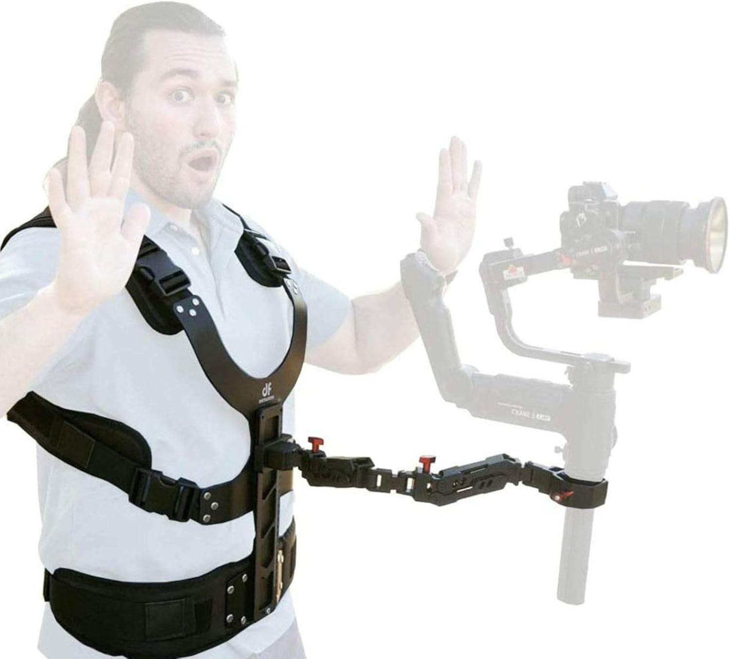 DF DIGITALFOTO Thanos Universal Gimbal Support Vest - Lightweight, Compatible with Ronins, Zhiyun Crane 2, Moza Air2, Payload 4.5-11 Lbs image number 4