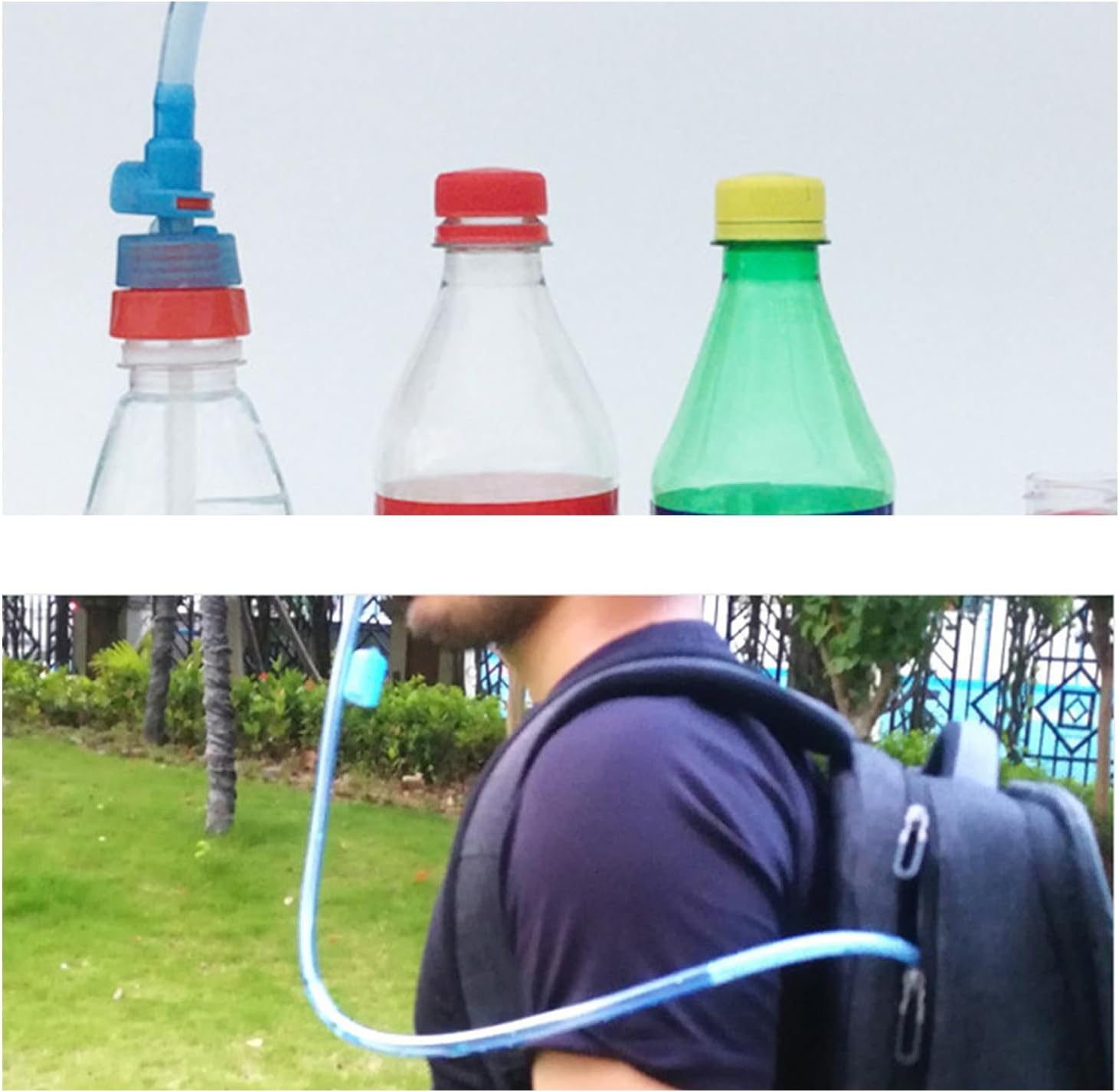 Water Bottle Drink Tube,Hose Hydration Bladder, Reservoir Hose Kit,Replacement Water Bottle Tube,Water Bottle Tube Adjuster