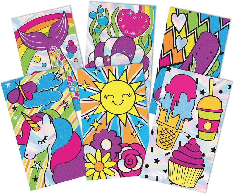 Crayola,Multi,04-1175 Creations, Sand Art Poster Kit, Create and Design with Sand, Bright Colours, Fun Activity for Kids, Creative Kids image number 1