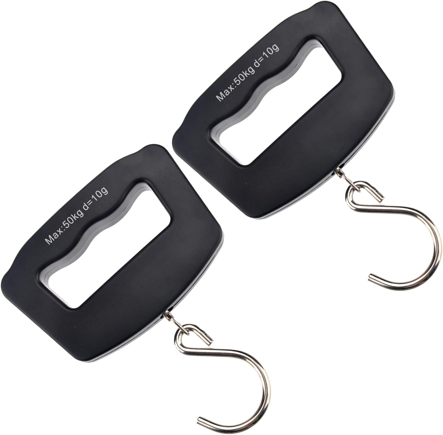 SUPVOX 2Pcs Portable Electronic Scale Digital Hand Held Weighing Machine for Luggage Travel Scales Hook for Home Outdoor Use image number 2