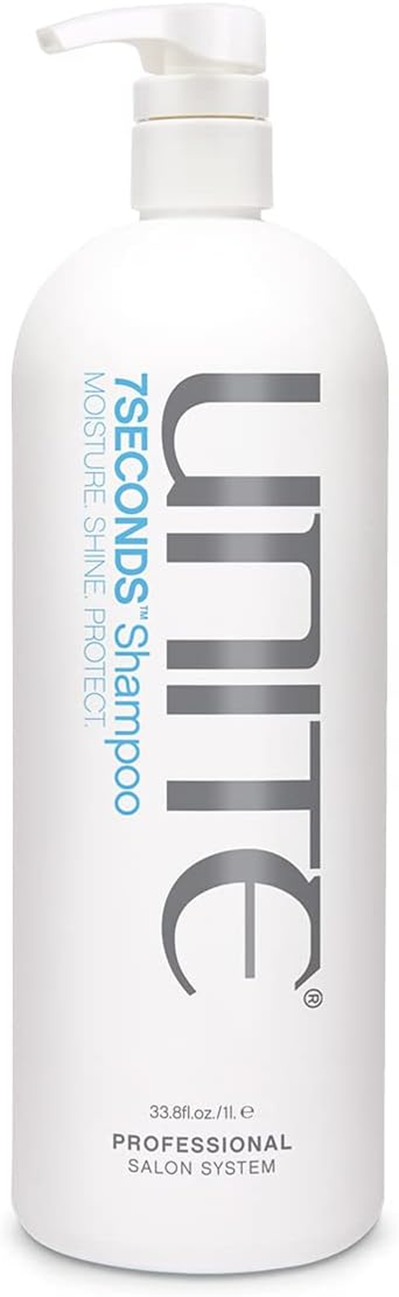 UNITE Hair &ndash; 7SECONDS Shampoo &ndash; Pump, Cleanses, Hydrates, Adds Shine, Protects Uv/Heat Damage, 1L image number 1