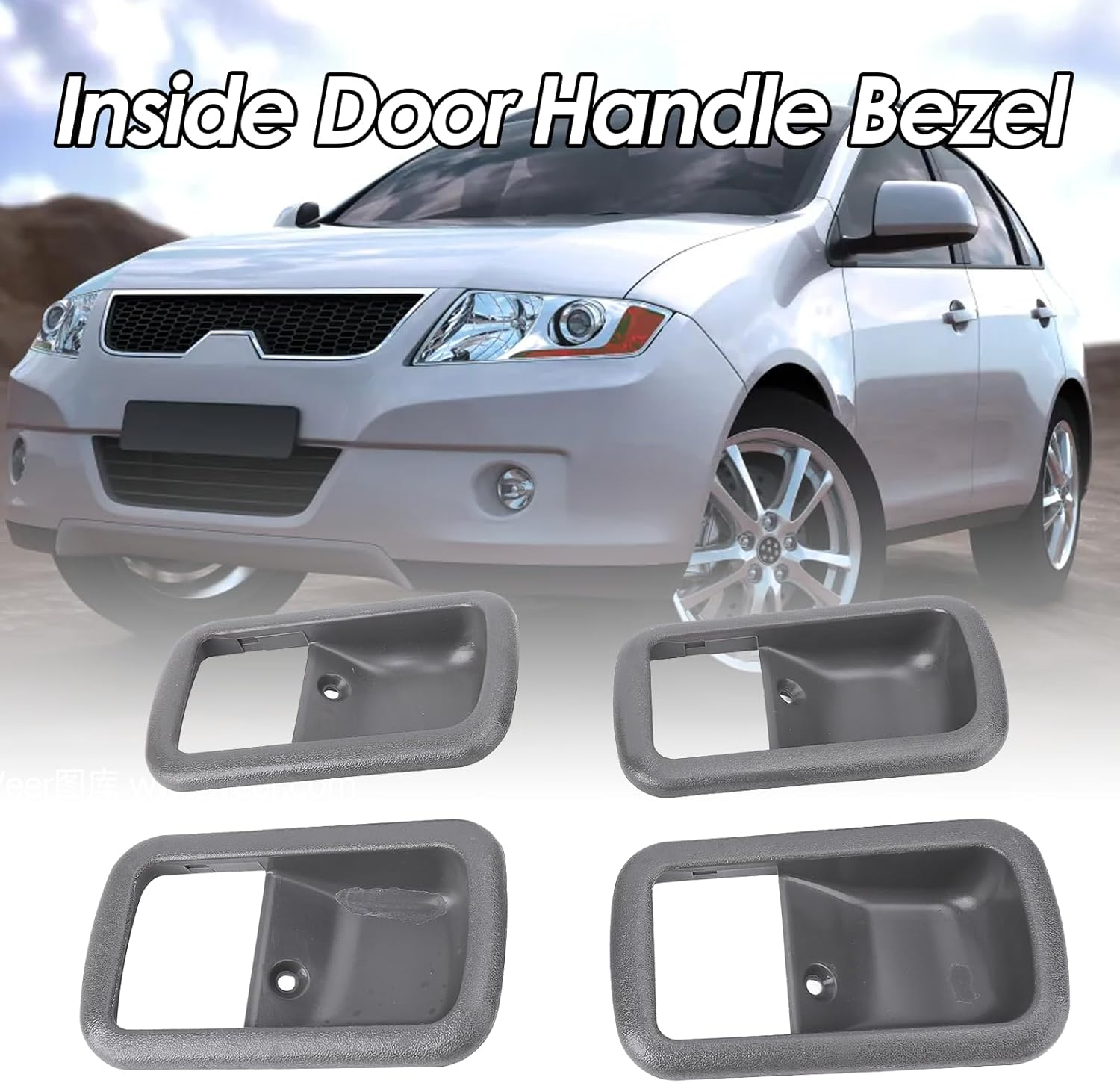 4 Pcs Inner Door Handle Bezel 69277-60010 Replacement for 80 Series FJ80 FZJ80 HDJ80 HDJ81 HZJ80 HZJ81 1991-1997 image number 6