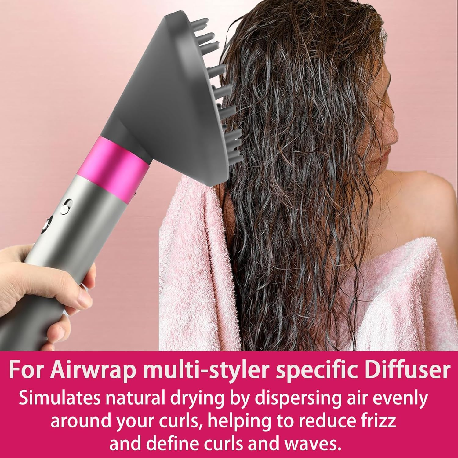 Upgraded Diffuser Attachment for Dyson Airwrap, Converting for Dyson Airwrap Styler to Hair Dryer image number 5