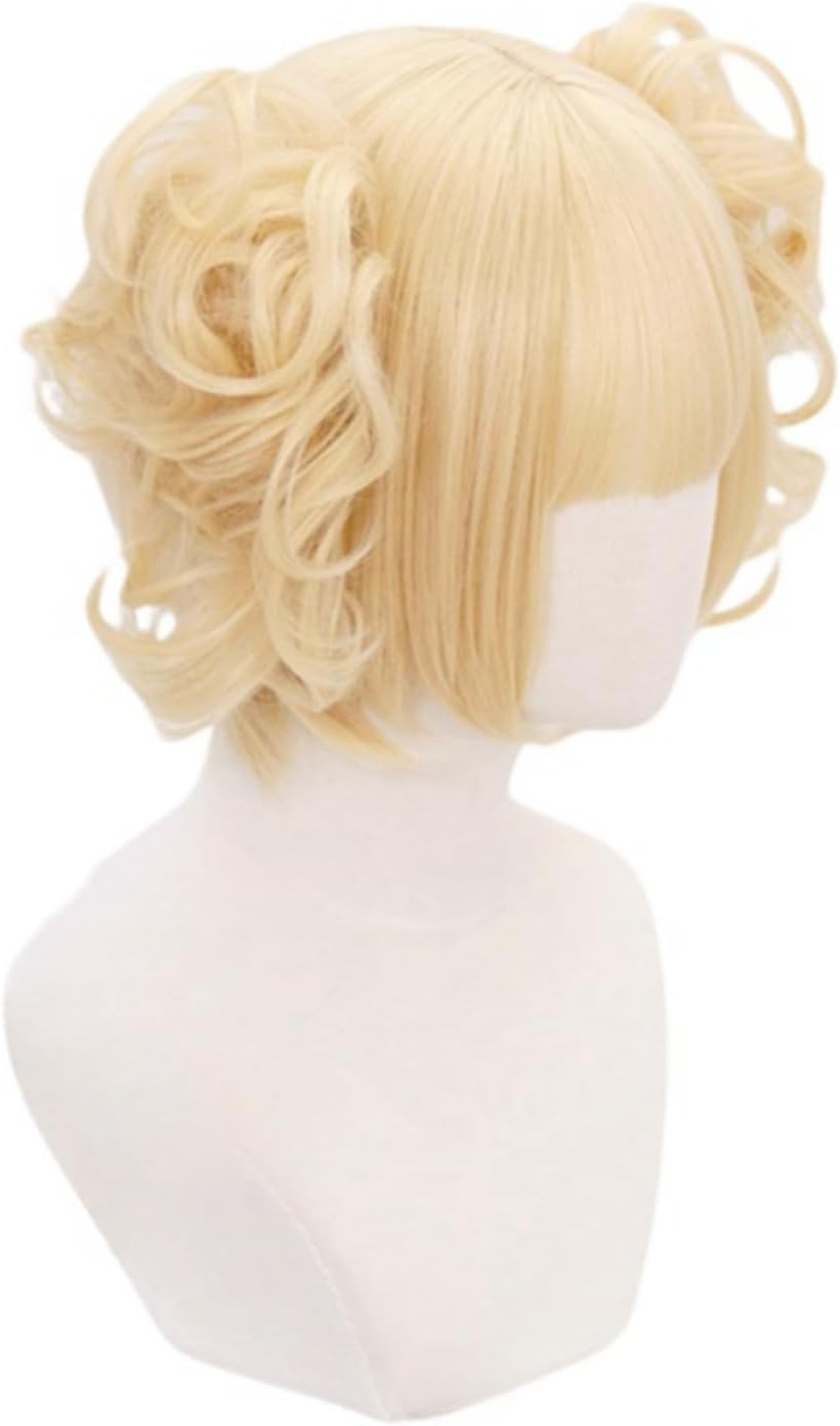HAMISH Toga Himiko Wig Cosplay Wig with Wig Cap Heat Resistant Synthetic Hair for Manga Anime MHA Role Play for Festival, Holiday, Cosplay Party, Comic Exhibition - Asui Tsuyu image number 4