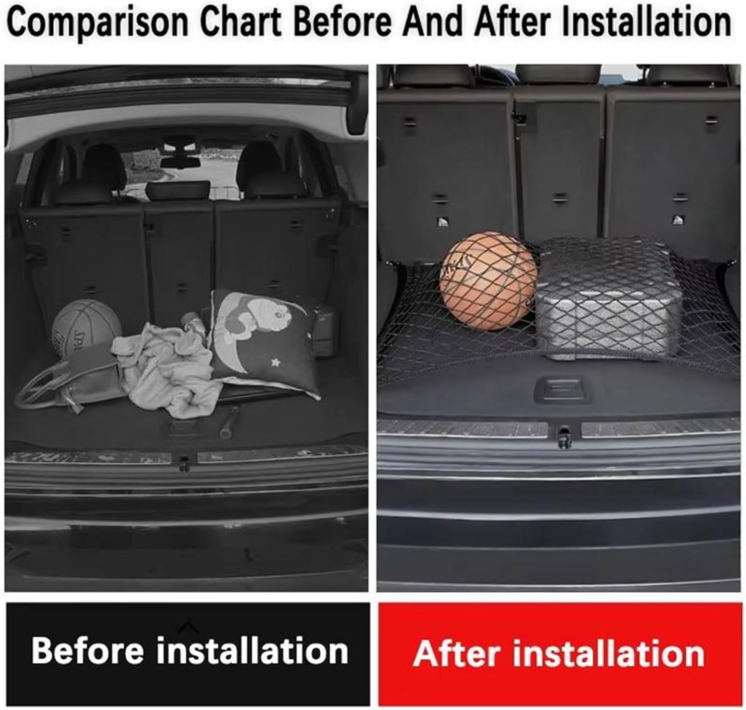 BYD Shark 2025 Car Trunk Organizer & Storage Net Heavy Duty Cargo Organizer Bag for Efficient Rear Trunk Organization, Car Accessories image number 3