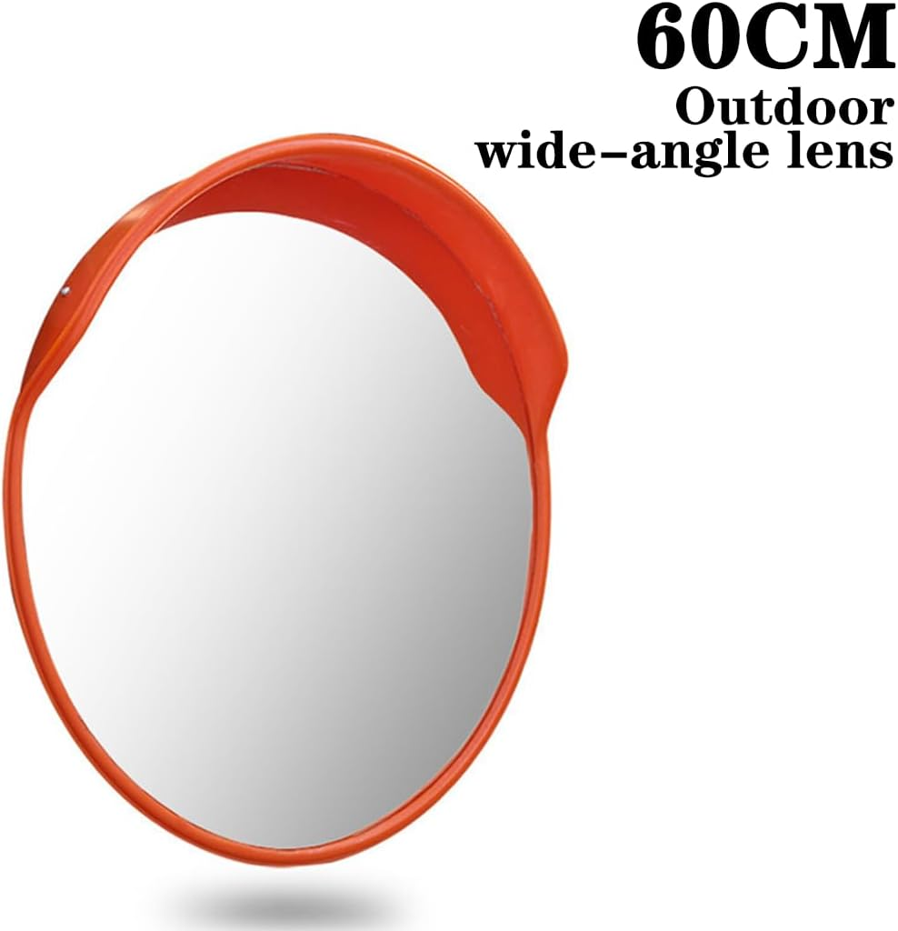 WOUODA 60Cm Outdoor Road Traffic Convex Mirror Wide Angle Driveway Safety Security image number 4