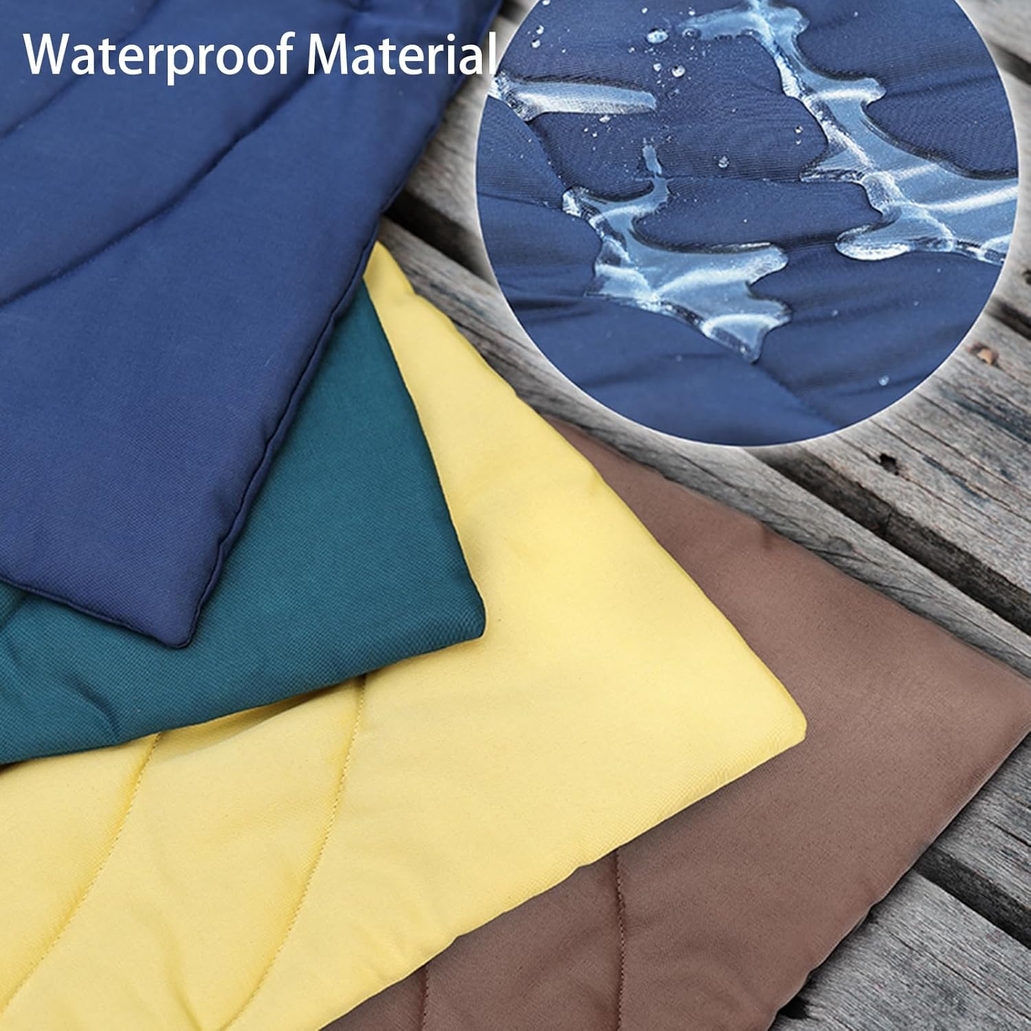 Portable Waterproof Dog Mat - Foldable Pet Bed for Indoor & Outdoor Use - Ideal for Travel, Camping, and Training - 46"X27" with Carry Bag - Durable, Washable, Lightweight (Grey)