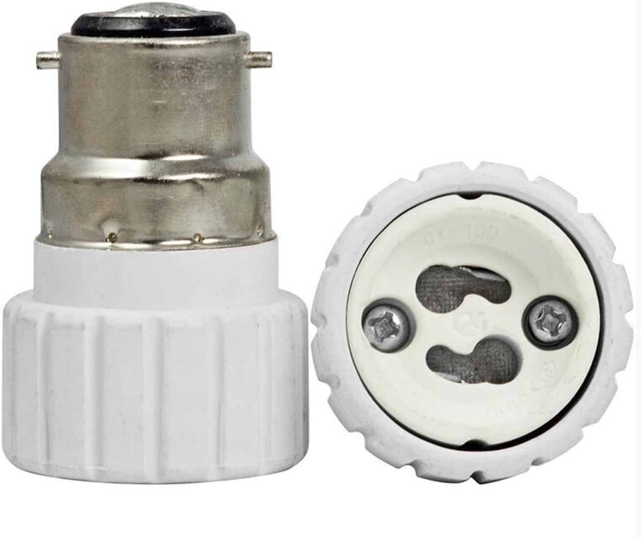 TWDRTDD B22 to GU10 Light Adapter, 3-Pack, Plastic+Ceramic+Metal, White, LED Compatible, Energy Efficient, Touch Control, Ceiling Mount, Indoor Use image number 4