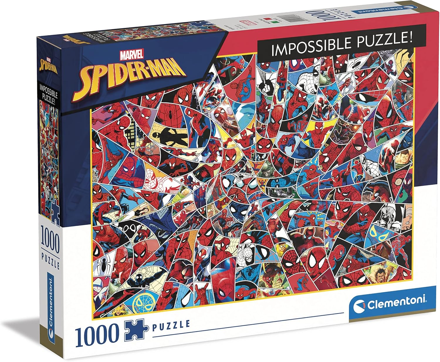 Clementoni 39657 Puzzle-Spider-Man-1000 Made in Italy, 1000 Pieces, Difficult Puzzles, Impossible, Marvel Spiderman, Adult Fun, Multicolour, Medium image number 4
