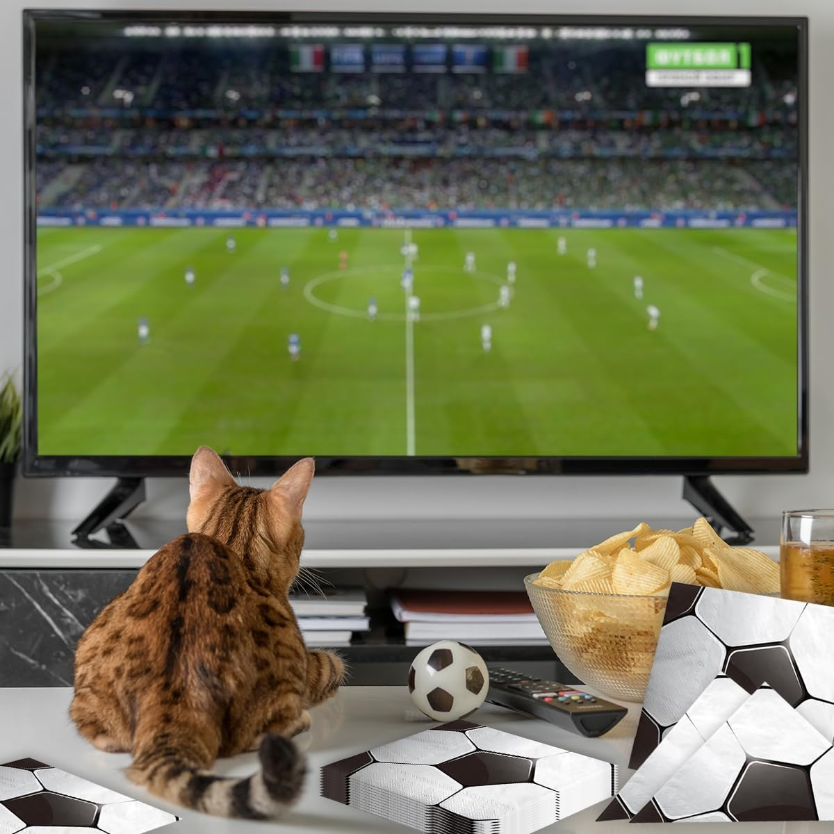 40Pcs Sports Themed Napkins-Sports Party Decorations All Star Basketball Football Baseball Soccer Disposable Paper Napkins for Boys Birthday Party Supplies