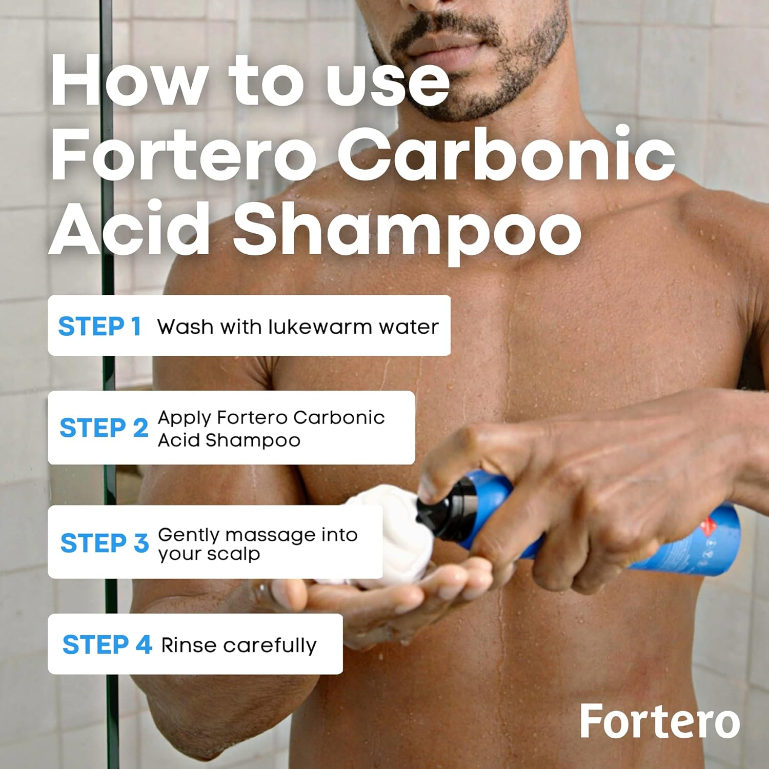 Fortero Hair Growth Conditioner - Hair Thickening Products for Women & Men &ndash; Hydrate Hair and Scalp, Promote Hair Growth - Sulfate Free, for All Hair Types (3 Pack) image number 3