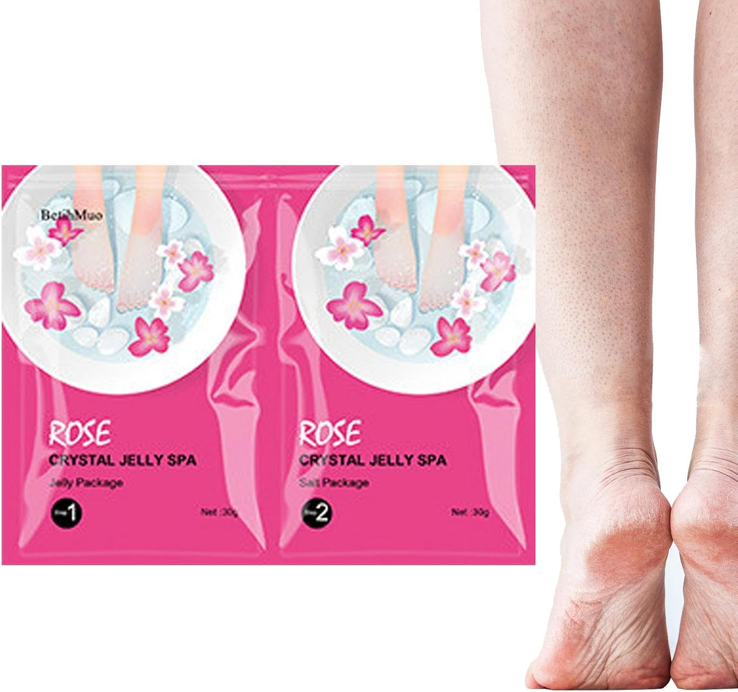 Crystal Jelly Spa Foot Soak, Pedicure Foot Soak for Dry Feet, Rejuvenating Foot Spa Soak, Foot Soak Salts for Women and Men, Moisturizing Foot Bath, Foot Soak Crystals image number 1