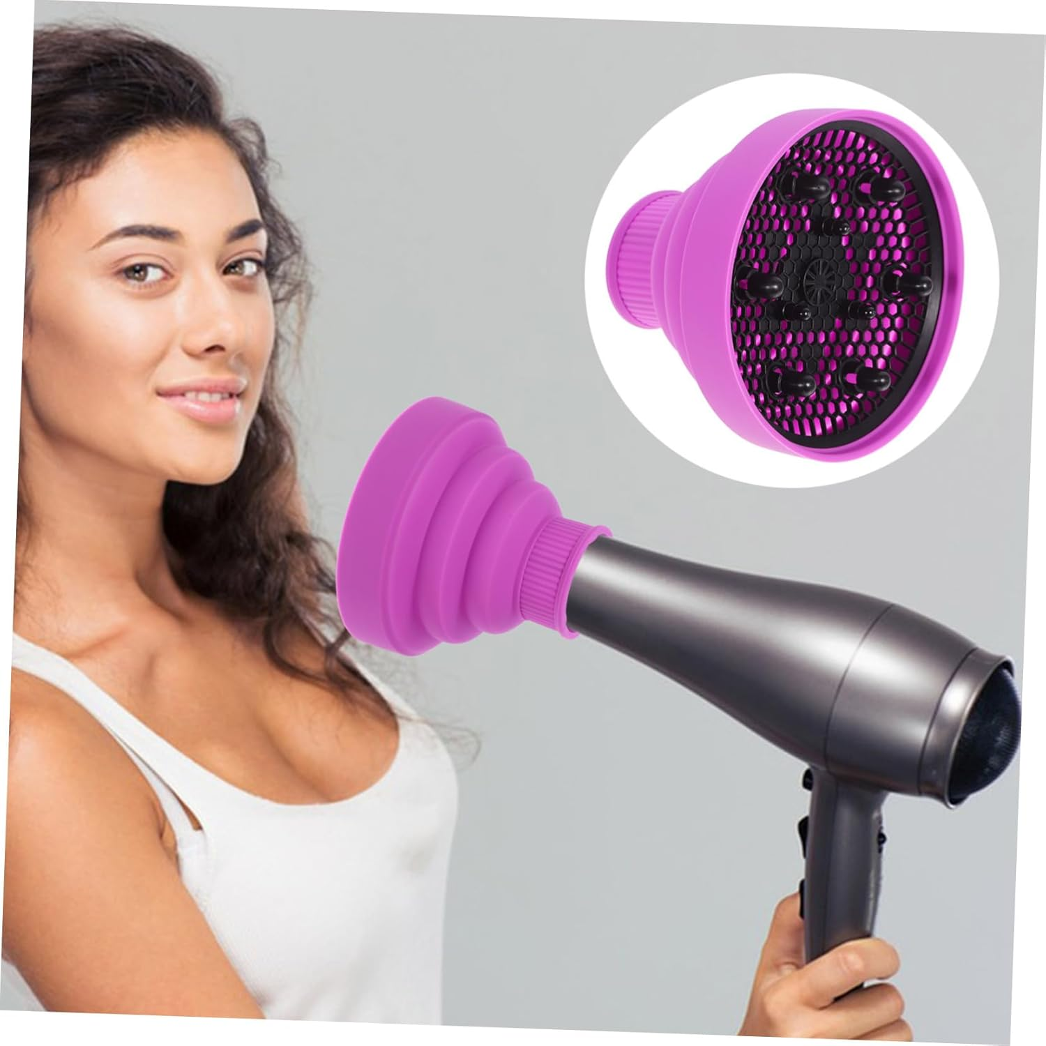 Baluue Hair Diffuser for Hair Dryer Accessories Salon Diffuser Heat Distribution image number 3