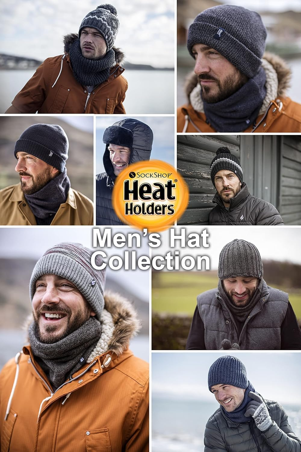 HEAT HOLDERS | Sockshop | Men'S Oran Thermal Beanie | Winter Warmth | Soft, Cozy Knit | One Size Fits Most | Perfect for Cold Weather Protection and Comfort - Charcoal image number 5