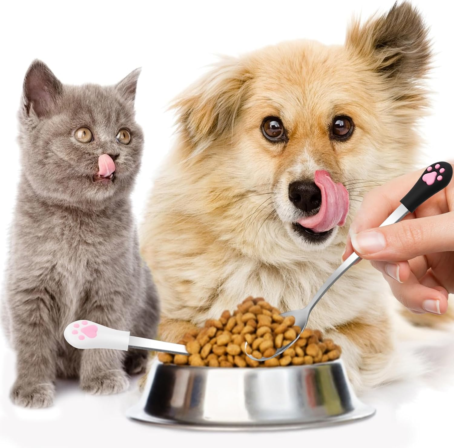 KALIONE Dog Food Scoop Dog Cat Spoon Pet Can Spoon Cat Spoons for Wet Food Pet Food Spoon Wet Cat Food Storage Pet Feeder Spoon Small Cat Ladle Cat Claw Spoon(2 Pcs), 570805_1_Hjdsyhtjt image number 5