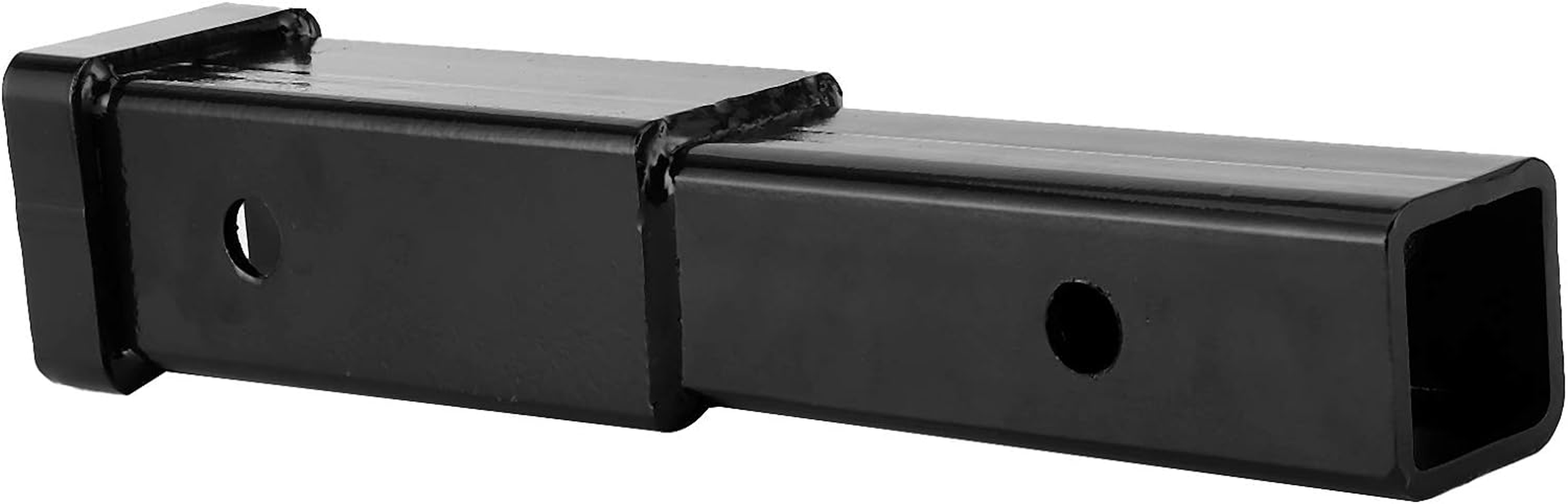 Trailer Hitch Extender, 12In Square Tube Extension Tow Bar Hitch Receiver Extender Hitch Extension Adapter, Steel Piles for Trailers image number 1