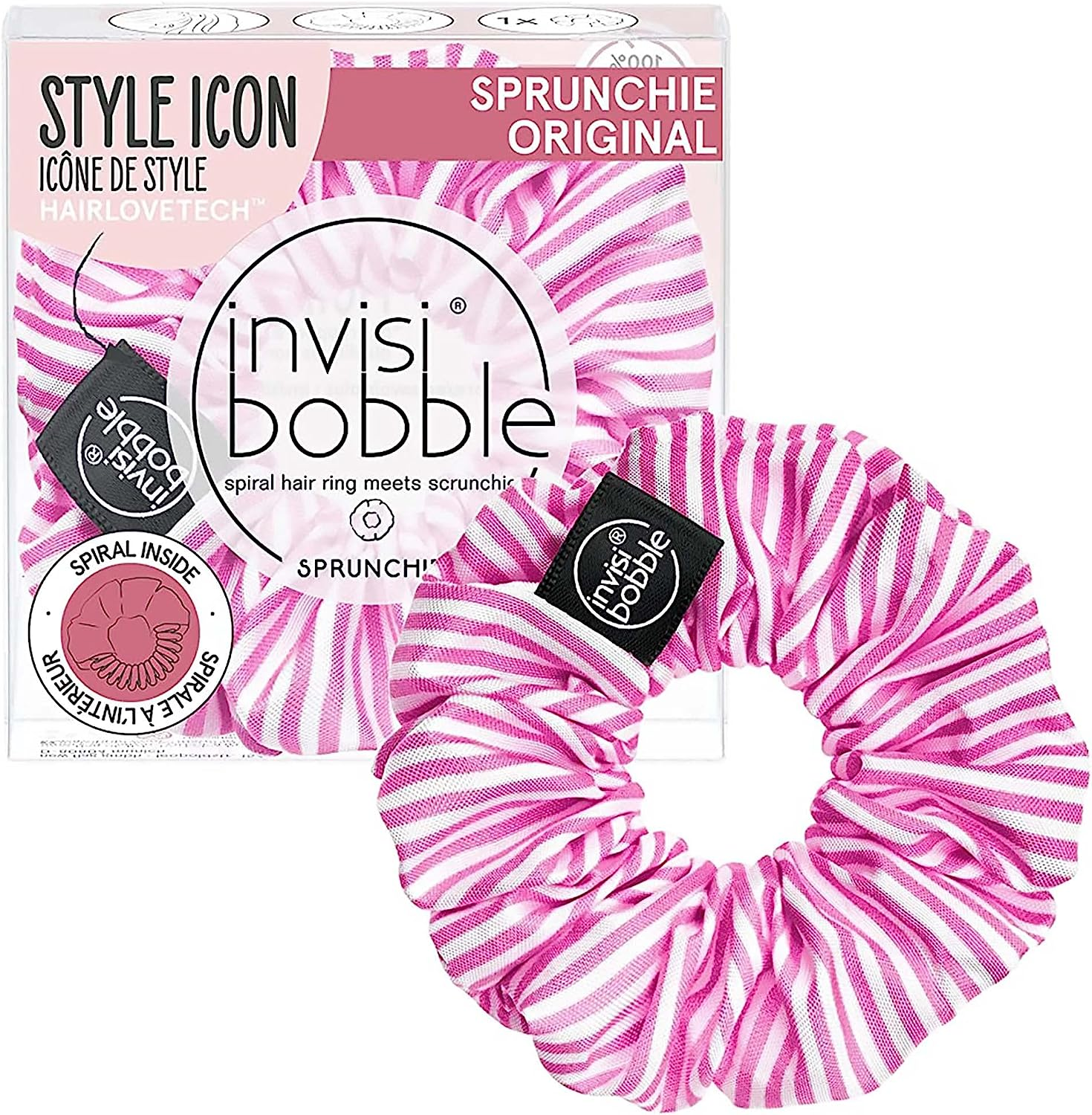 Invisibobble Hair Scrunchie Power Black Panther, Hair Bobbles Strong Hold for Sports, Scrunchies Grey Black, Designed in the Heart of Munich