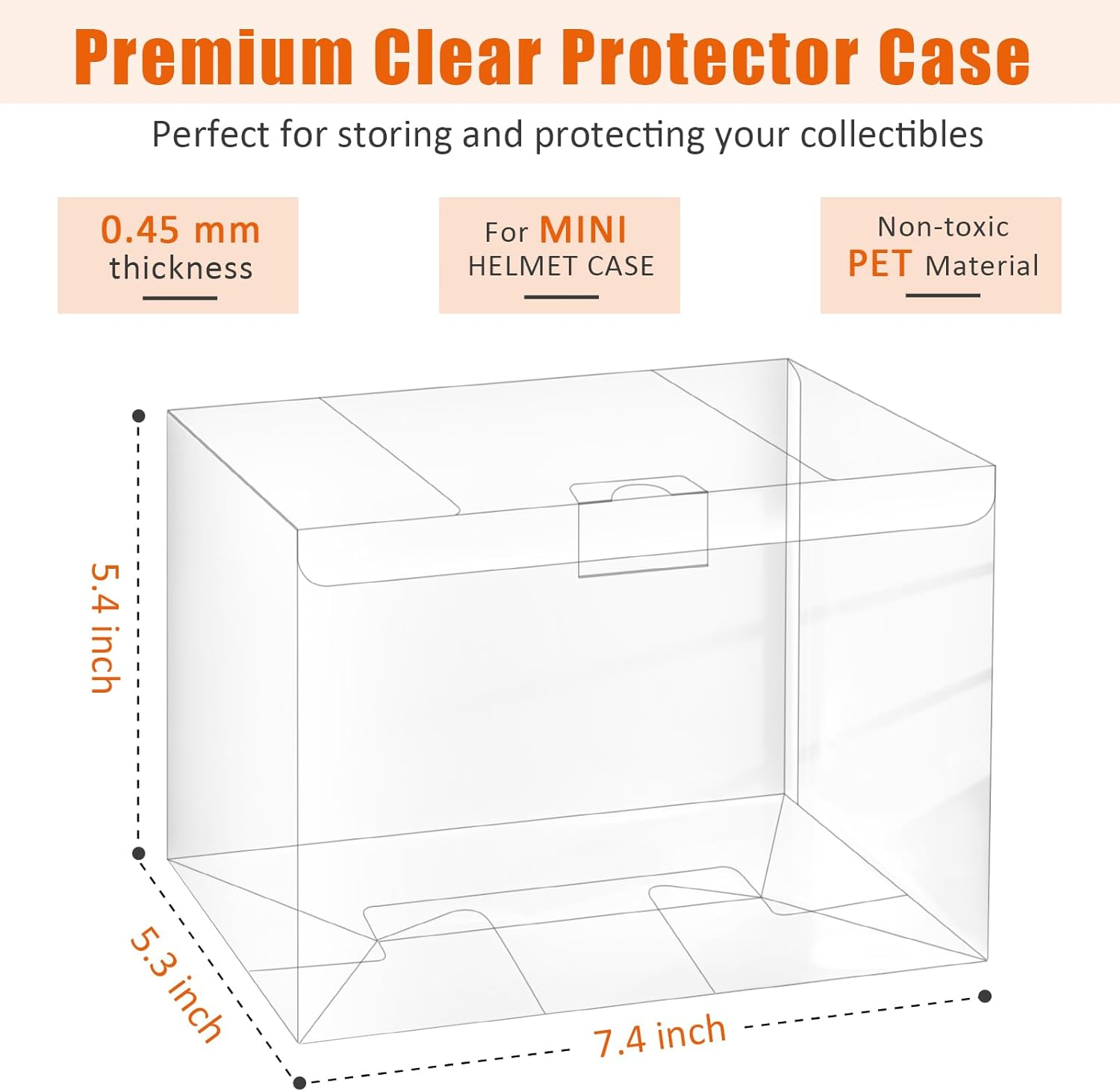 10 Pack Mini Football Helmet Display Case, Mini Helmet Protector Case, Mini Helmet Case for Display image number 5