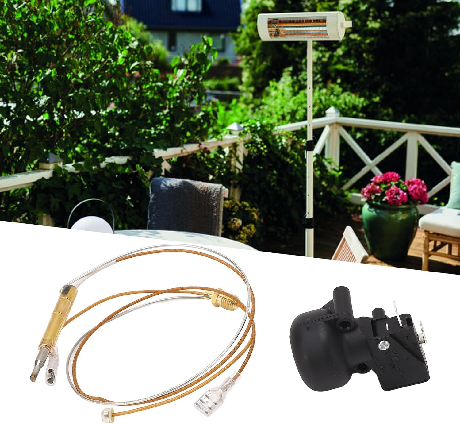 Thermocouple Tilt Switch, ABS Accurately Temperature Control Thermocouple anti Dump Switch Safety Sensor for Patio Heater image number 6