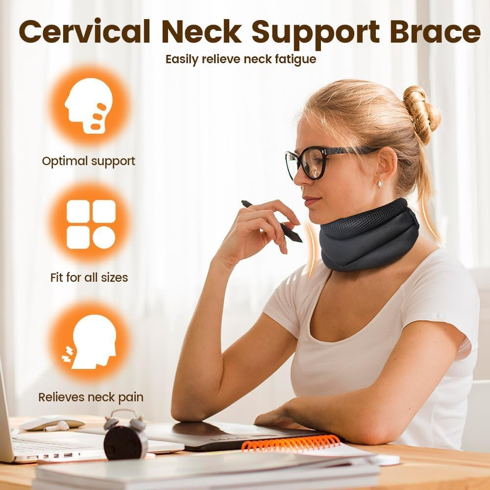 Upgraded Neck Support for Snoring, 2025 New Cervical Collar Adjustable Three-Stage Neck Brace for Sleeping, Necksupport No More Snoring, Soft Foam Cervical Collar, Ergonomic Design image number 3