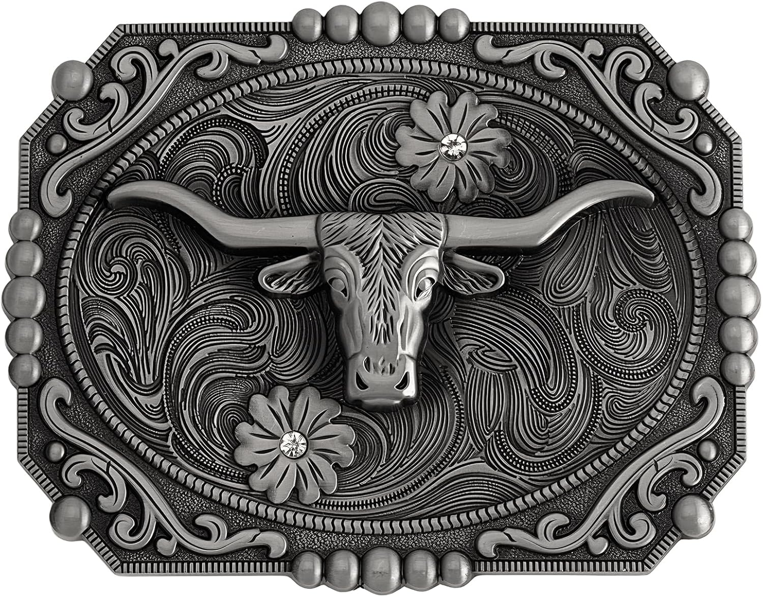Vantrava Western Style Belt Buckle 1.5 Inch Cowboy Cowgirl Buckles for Men & Women Replaceable Buckle for Leather Belts image number 3