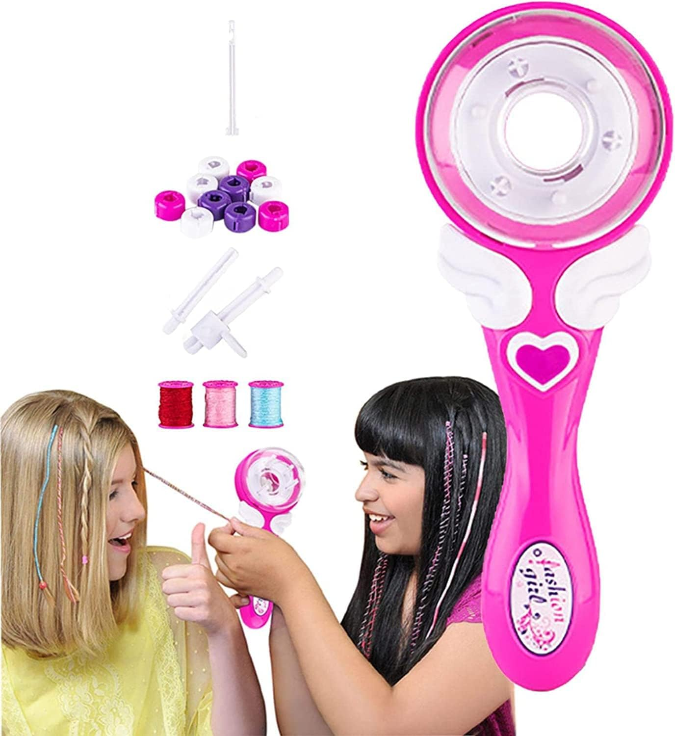 Hair Braider Machine Electric Hair Braiding Machine DIY Hair Styling Tools Hair Twister Machine Hairstyle Tools Toy Set for Teen Girls (Hair Braider Samll)