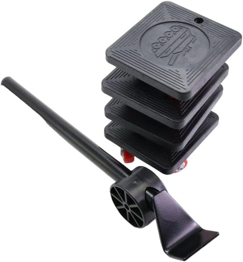 AIMALL 5-Piece Heavy Furniture Lifter and Mover Set with 360&deg; Rotatable Wheels, Easy Lifting and Moving Tool for Home and Office