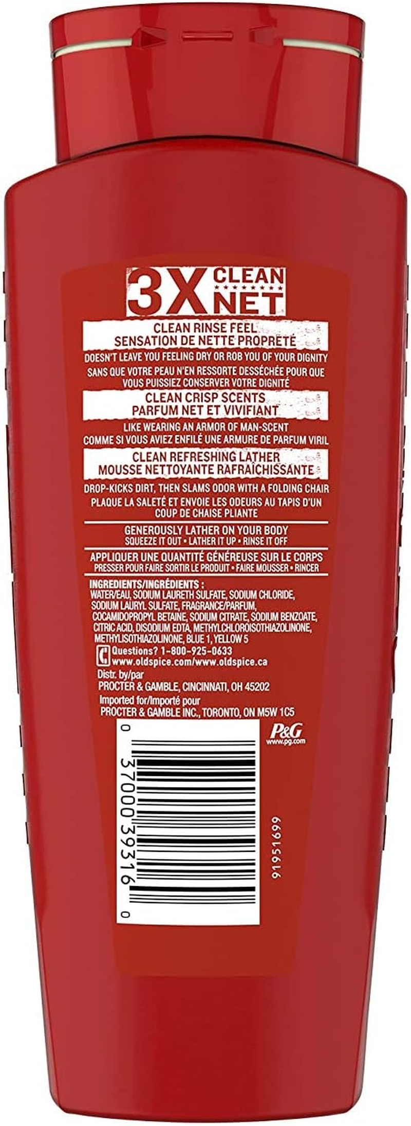 Old Spice High Endurance Pure Sport Scent Men'S Body Wash 18 Fl Oz (Pack of 4) image number 1