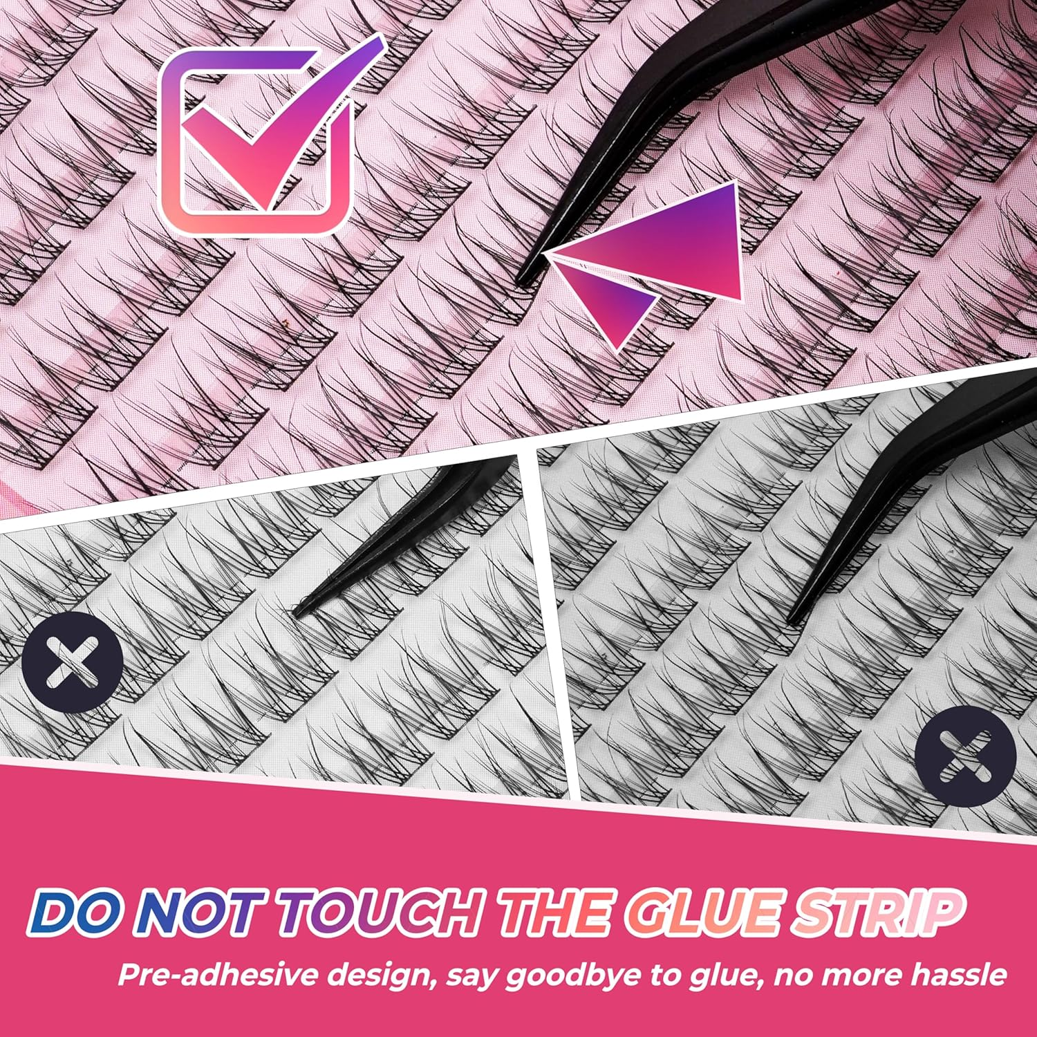 Luxury Mini Lash Application Kit - Premium Precision Tweezers & Professional-Grade Compact Adhesive, High-End Tools for Discerning DIY Lash Artists image number 6